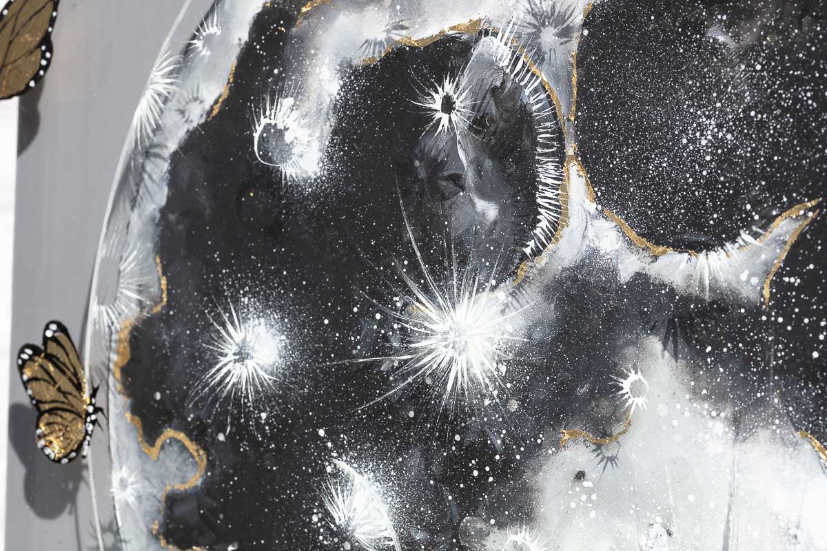 Original Full Moon Artwork - Handmade Wall Decor for Home, Office & Gift Giving - Perfect for Living Room, Bedroom & Wedding Presents