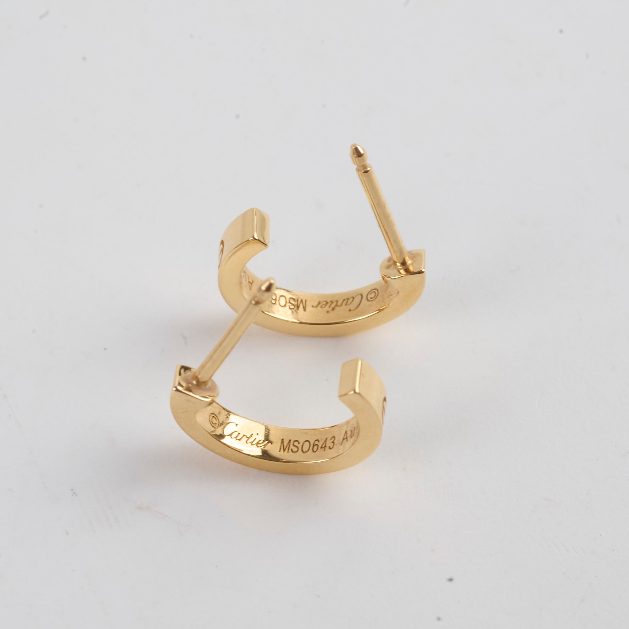 Cartier Love Hoop Earrings Small Model 18K Yellow Gold - Luxury Jewelry for Women, Perfect for Weddings, Anniversaries & Special Occasions