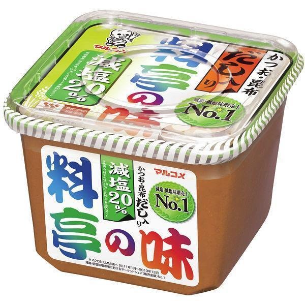 Premium Marukome Ryotei No Aji Miso Paste with Dashi - Low Sodium 750g (26.5oz) - Authentic Japanese Soup Base for Ramen, Udon & Hot Pot