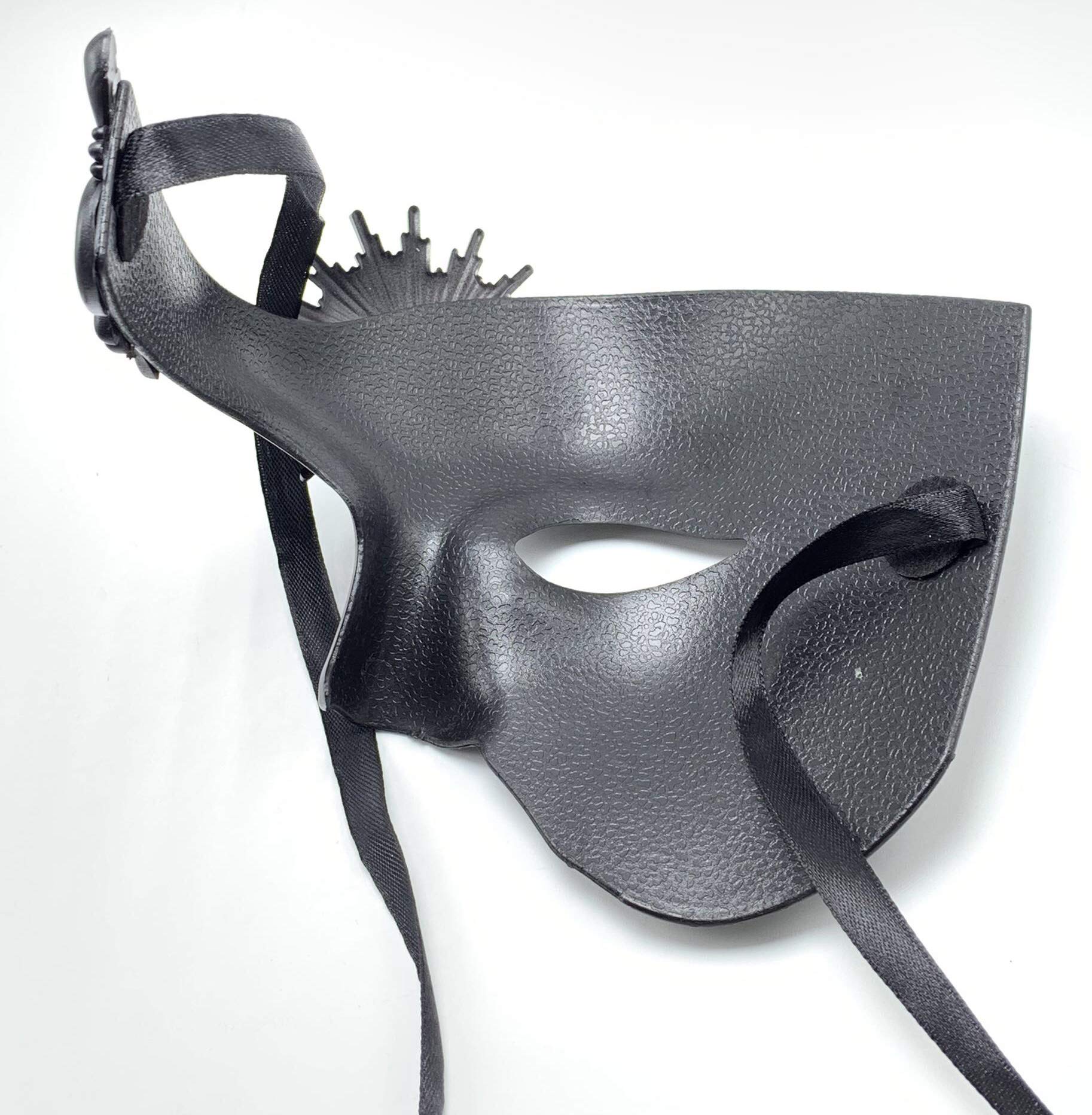 Steampunk Metal Cyborg Venetian Mask for Men - Gothic Phantom of The Opera Style Masquerade Mask - Perfect for Mardi Gras, Cosplay & Halloween Parties