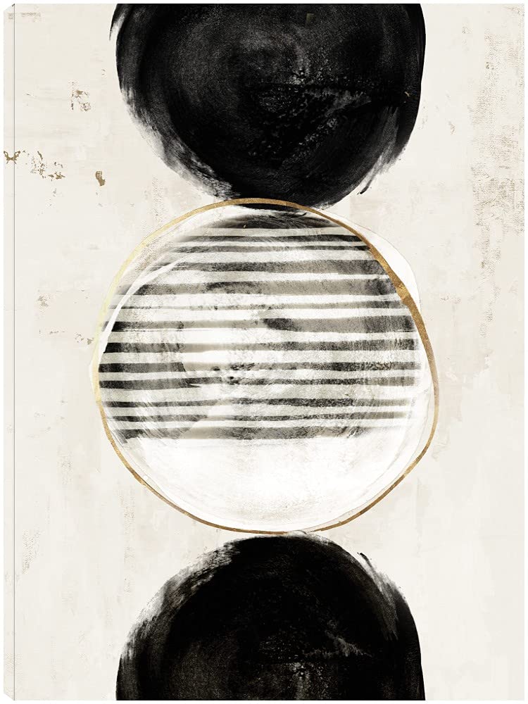 Balance and Harmony Fine Art Canvas Wall Decor by Artist Eva Watts - 24x32 Inches - Ready to Hang - Perfect for Living Room, Bedroom, Office & More - Modern Home & Office Wall Art for Relaxing Spaces