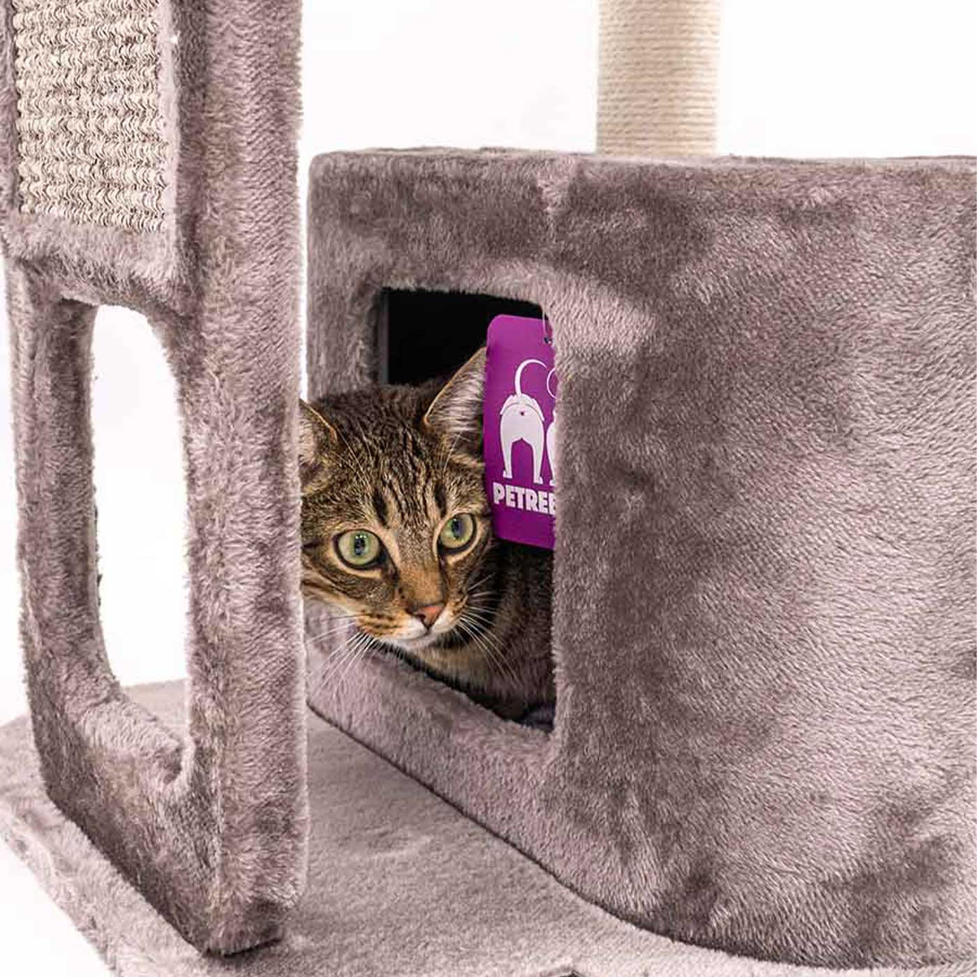 Little Rebels Little Rock 99cm Cat Tree - Multi-Level Cat Climbing Tower with Scratching Posts & Perches - Perfect for Indoor Play, Exercise & Relaxation for Cats & Kittens