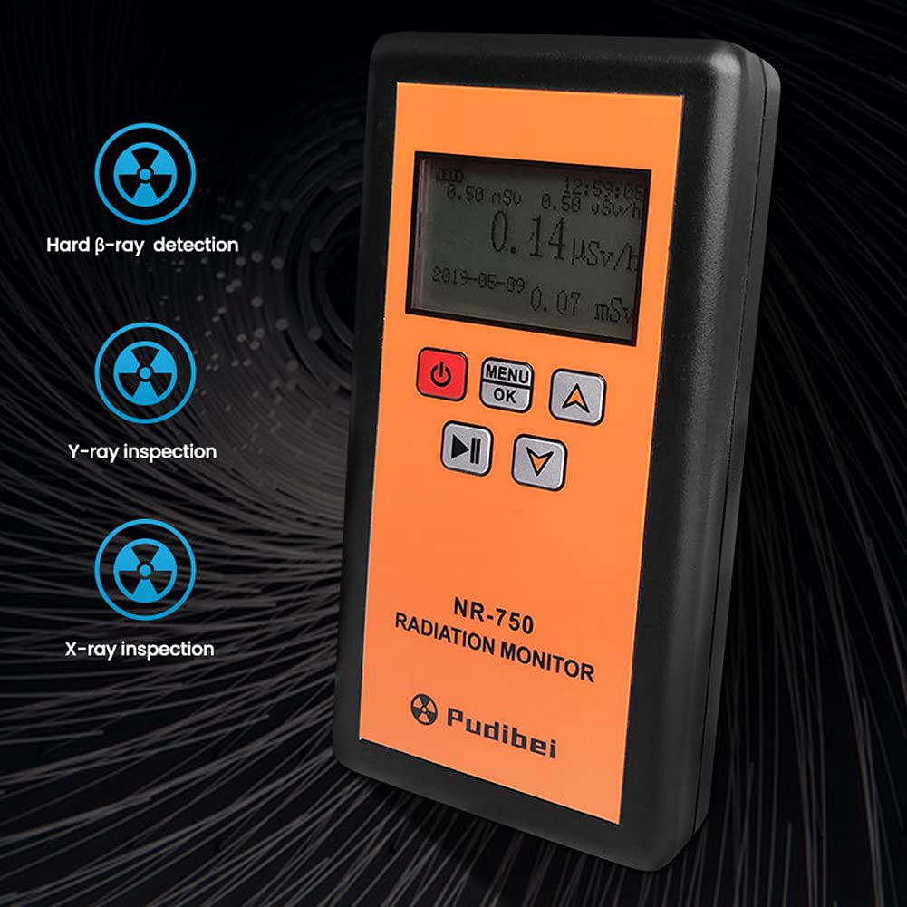NR-950 Portable Nuclear Radiation Detector with LCD Display - Geiger Counter for Home & Emergency Use, Triple Alarm (Sound/Vibration/Light) | Radiation Tester for Household Safety, Travel, and Disaster Preparedness