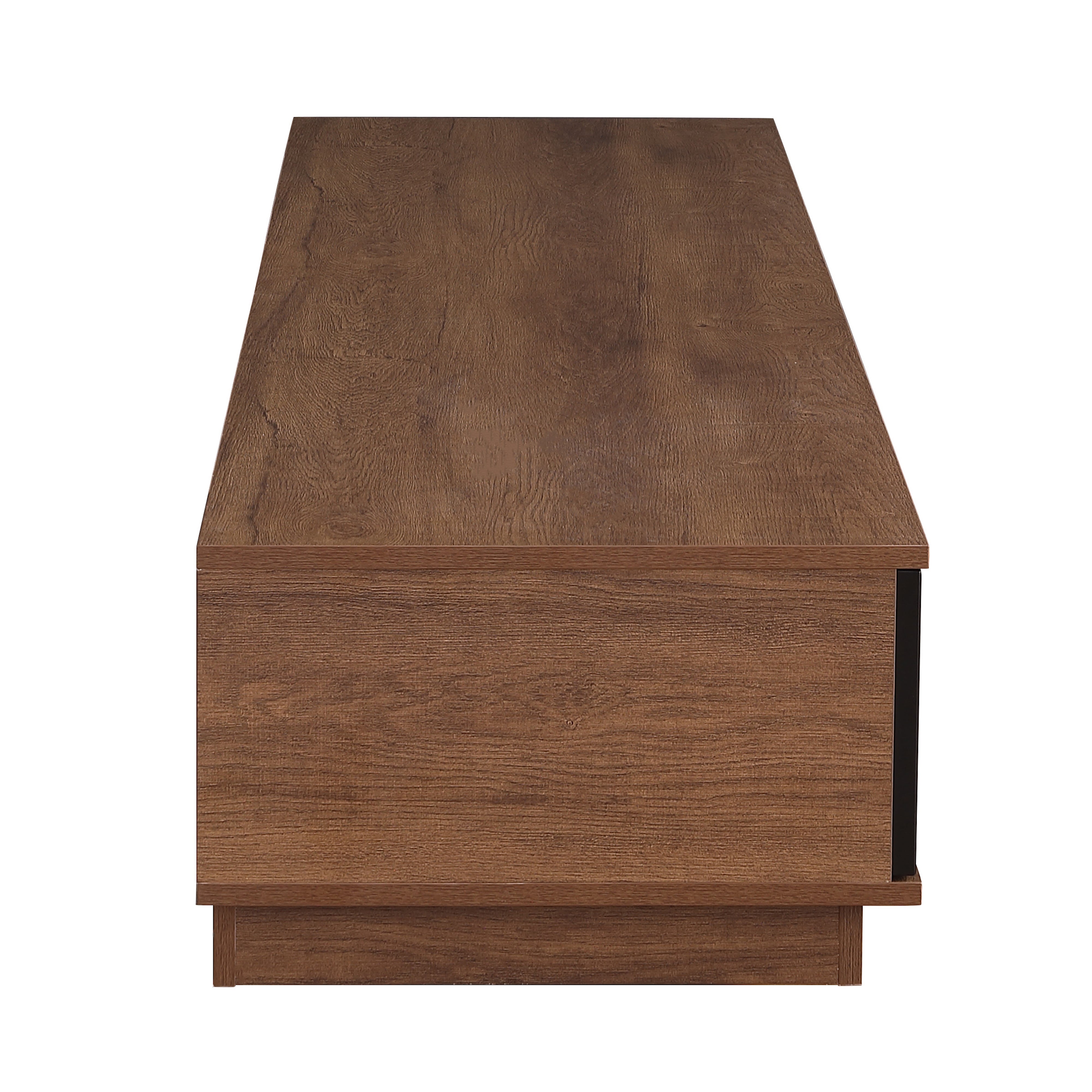 Taurs Dark Oak Rio Entertainment Center - 2200mm Low Line TV Cabinet & Media Storage Unit for Living Room, Home Theater, and Gaming Setup