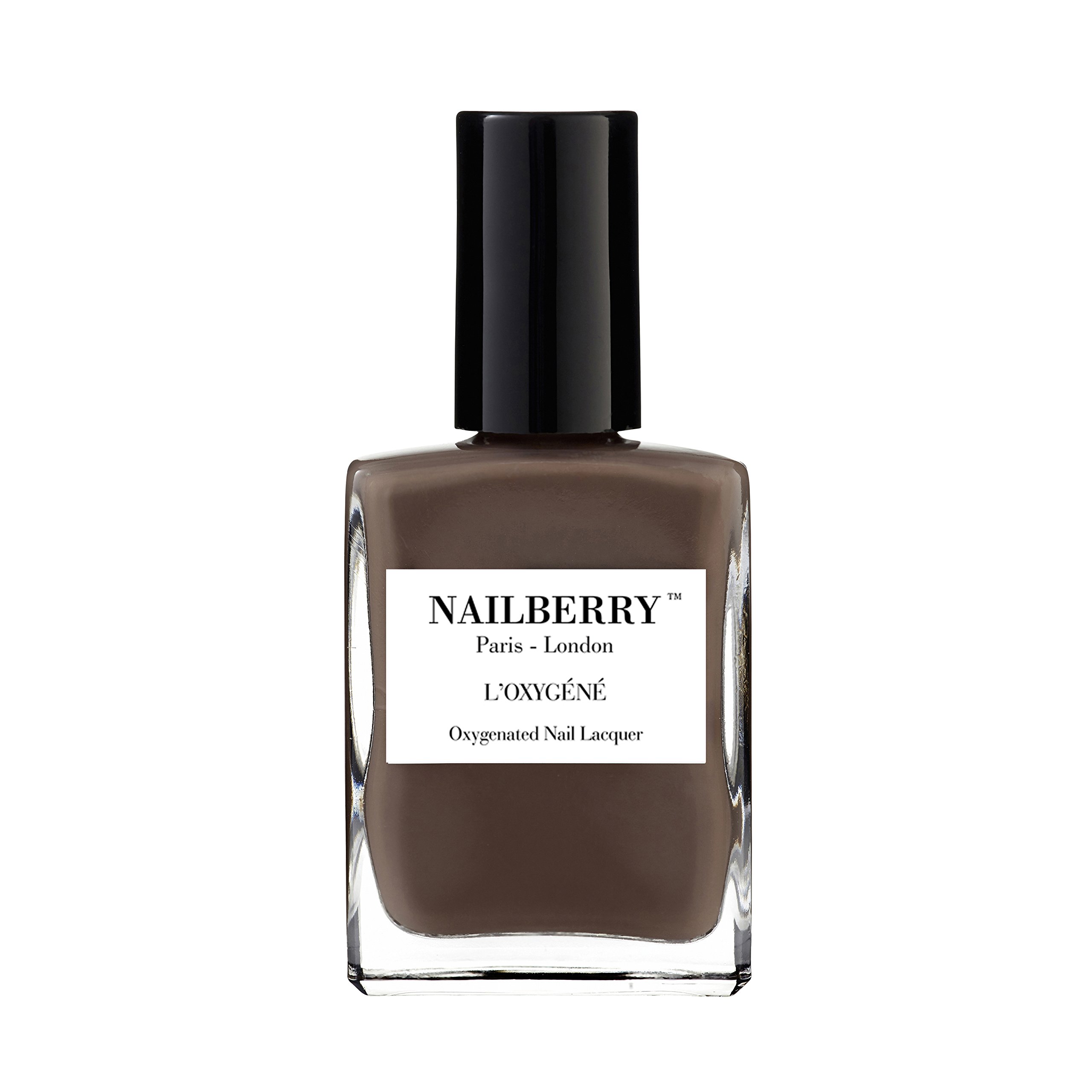 Oxygenated Nail Polish - Deep Taupe Opaque Vegan & Halal Certified | 12-Free, Cruelty-Free, Gluten-Free | UV Protected Long-Lasting Nail Lacquer (15ml) | Perfect for Salon, Home Manicures & Special Occasions
