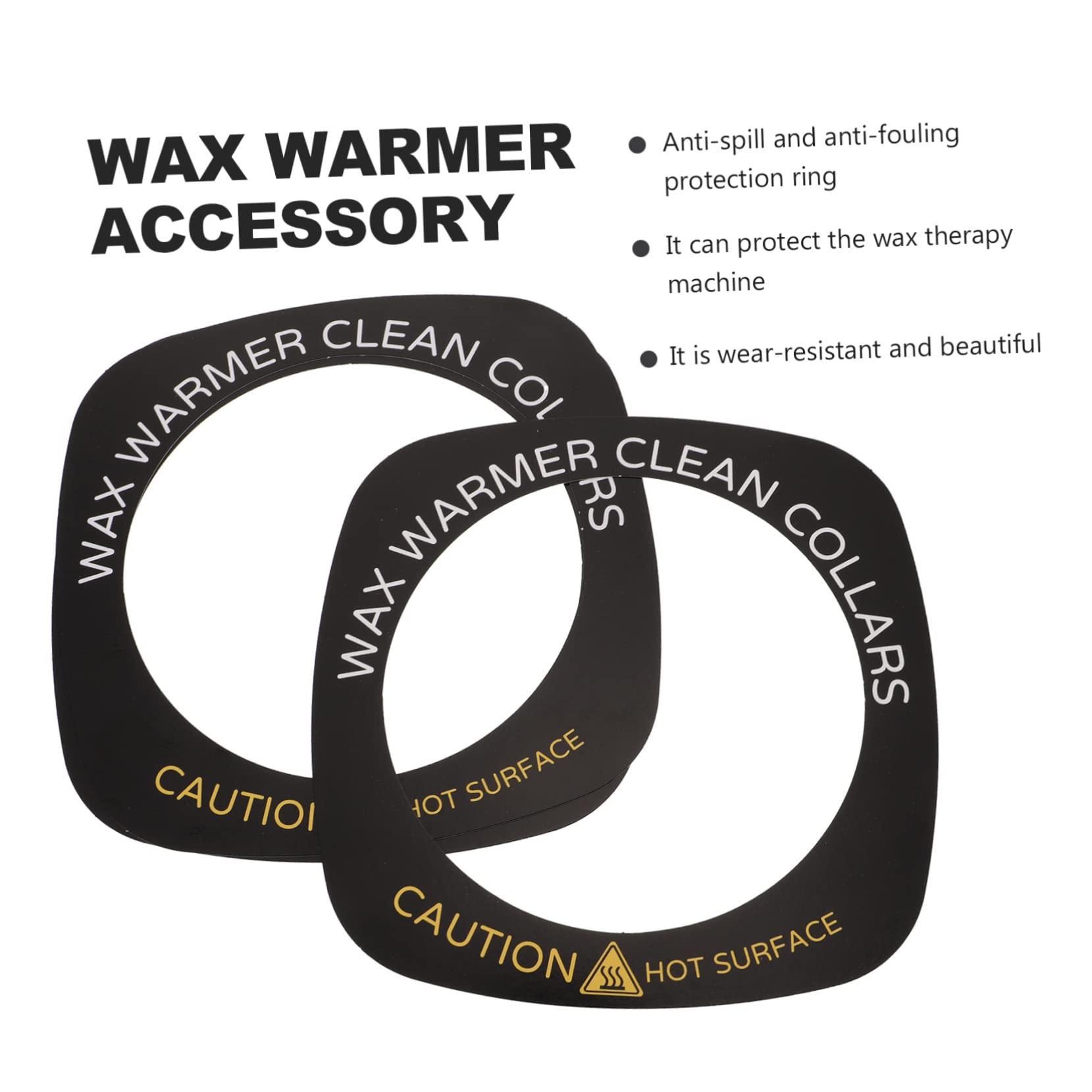 FRCOLOR 50Pcs Wax Machine Ring Wax Paper Liners - Wax Warmer Kit with Heater Collars & Washer Replacement - Perfect for Salon, Spa & Home Waxing Accessories (Great for Eyebrow, Leg & Body Hair Removal)