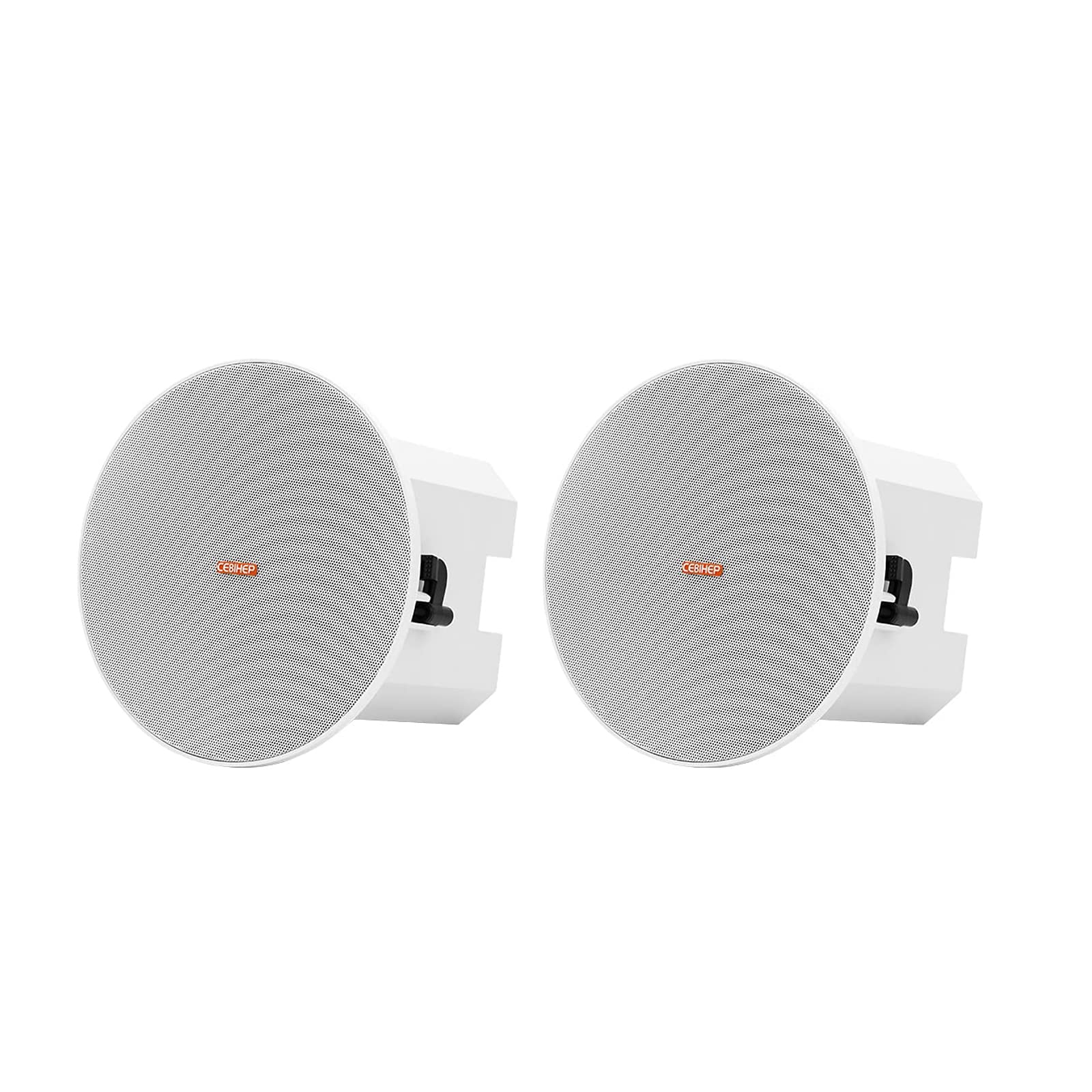 Commercial Bluetooth Ceiling Speaker System - In-Wall & Home Theater Audio with Amplifier & Stereo Receiver for Office Background Music | Perfect for Restaurants, Gyms, and Multi-Room Installations
