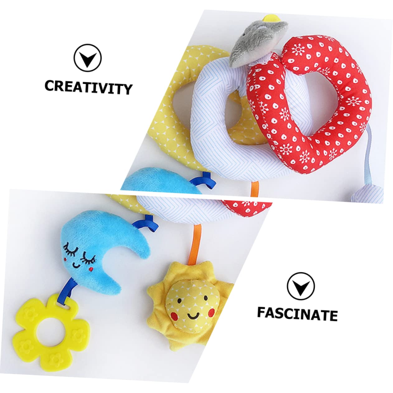 Wakauto 1 Set Baby Stroller Pendant Toy - Cute Fabric Hanging Car Seat & Crib Toys for Newborn Girls - Perfect for Strollers, Car Seats & Nursery Decor