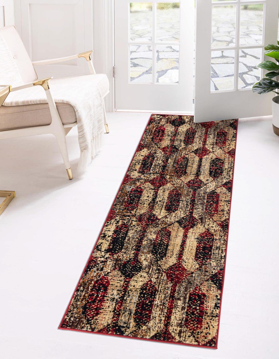 Unique Loom Saturn Collection Area Rug - Astra Runner 2'2