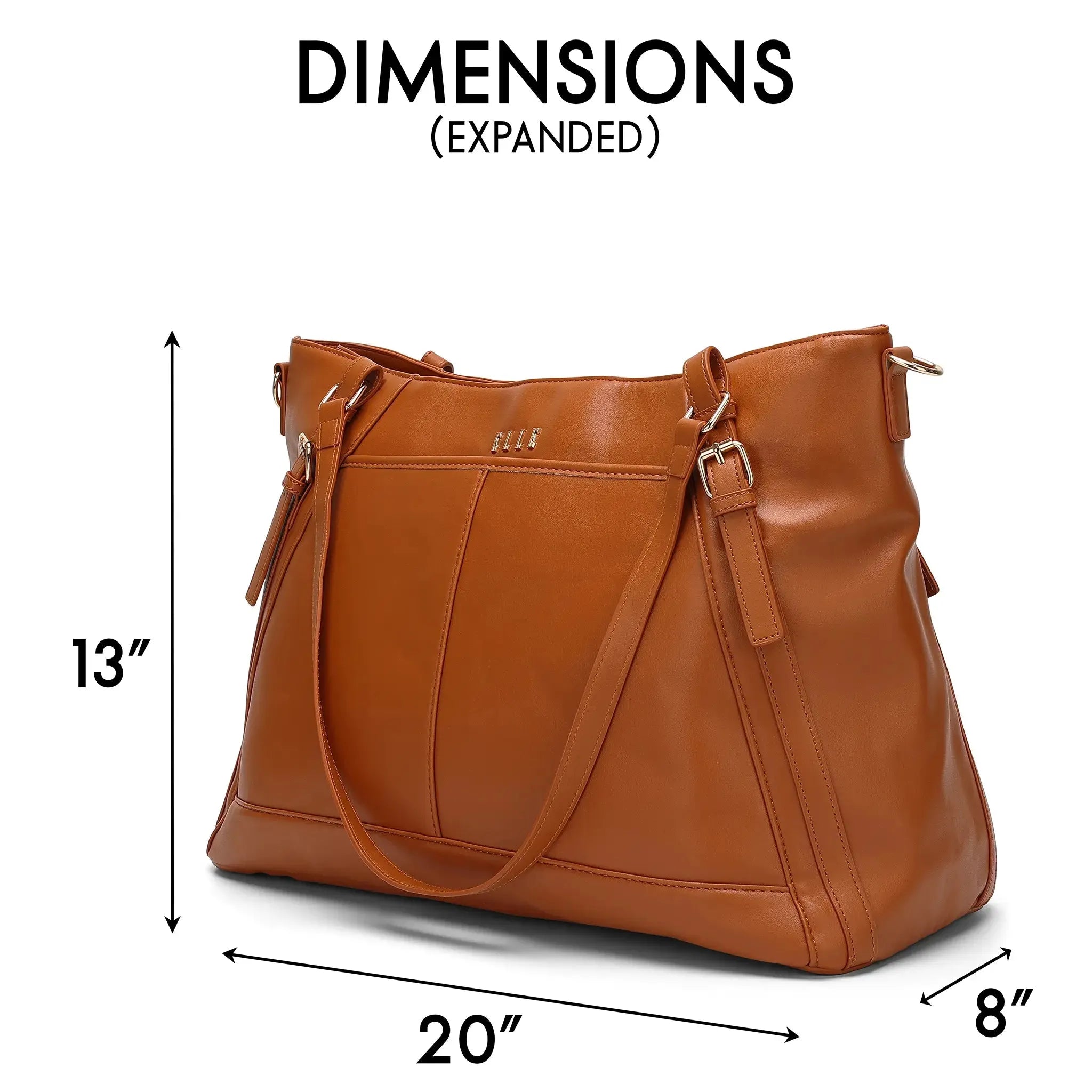 Leisure Luxe 33L Vegan Leather Weekender Tote Bag - Stylish Spacious Travel Duffel for Women & Men - Perfect for Weekend Getaways, Gym, Work & Overnight Trips