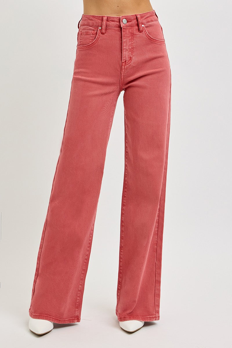 Best Full Size High Rise Tummy Control Wide Leg Jeans for Women - Comfortable Plus Size Denim Pants for Work, Casual & Everyday Wear