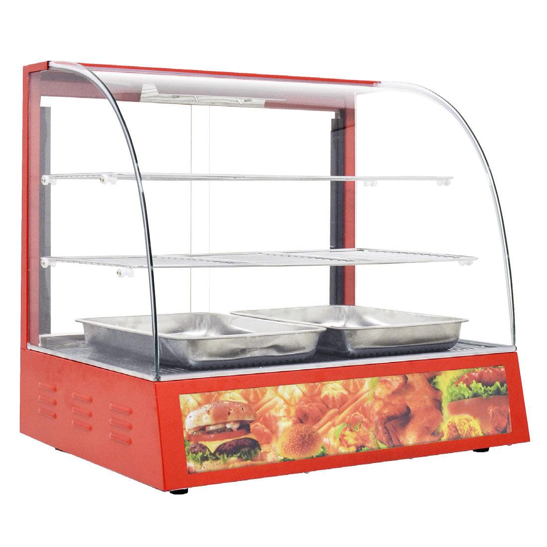 Used Nella 26-Inch Curved Glass Countertop Display Warmer Model 21479 - Perfect for Restaurants, Cafes & Buffets