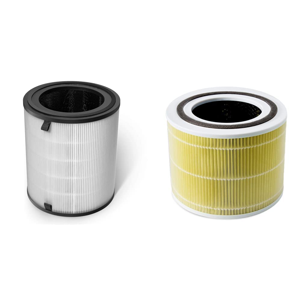 LEVOIT LV-H133 & Core 300 Air Purifier Replacement Filters for Pet Allergies - HEPA Filter Set for Home, Bedroom, Office Air Purification (2-Pack)
