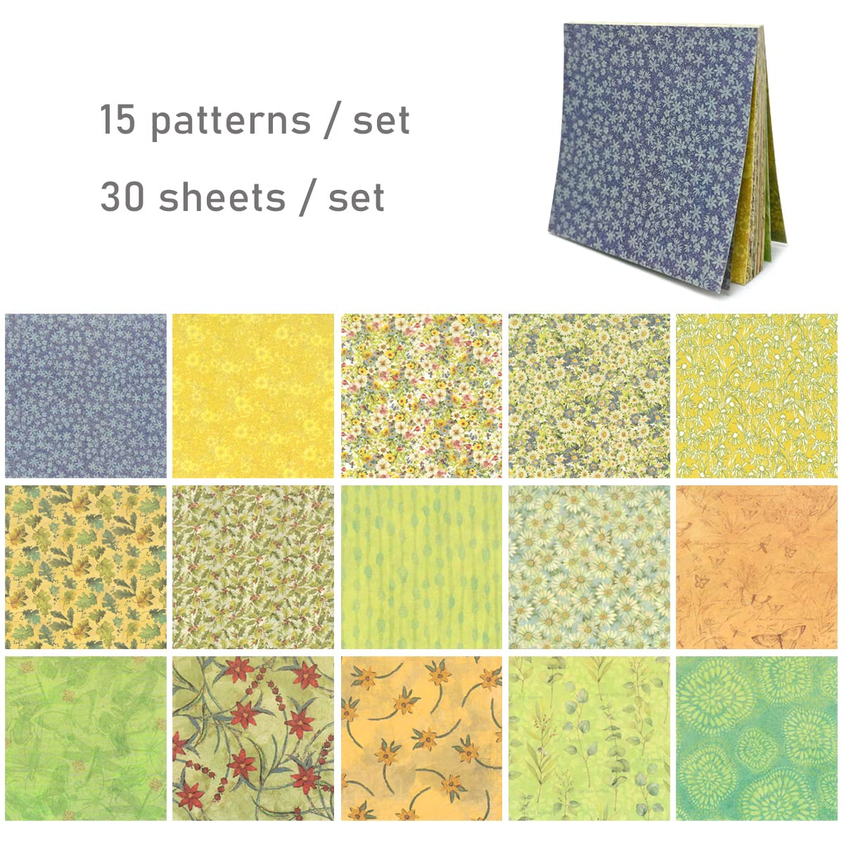 Allydrew Decorative Scrapbook Paper Set - 2 Pack Butterfly & Floral Design for Journaling, Scrapbooking, Card Making, DIY Crafts - Perfect for Memory Books, Gift Wrapping & Home Decor Projects