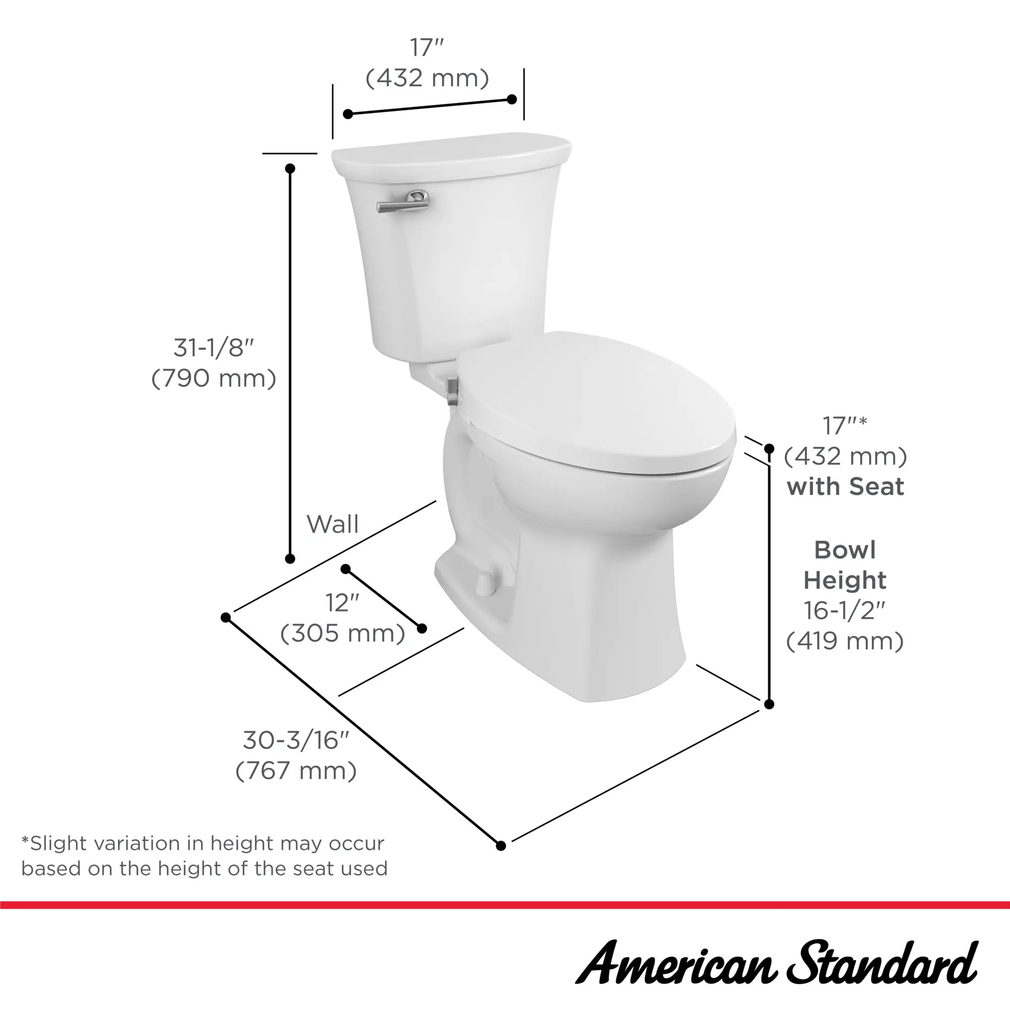 Edgemere Elongated Toilet with Aquawash 1.0 Bidet Seat Combo - Comfortable & Hygienic One-Piece Toilet with Advanced Bidet System for Modern Bathrooms