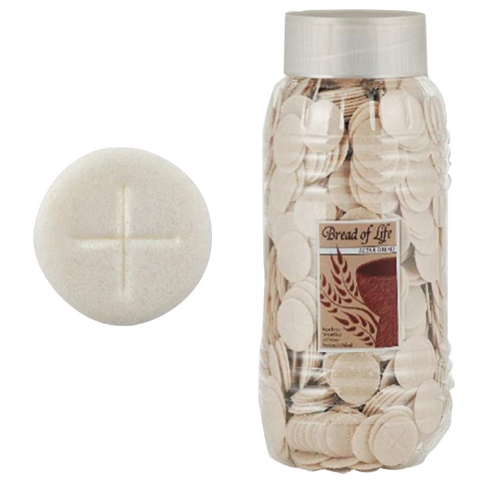 Bread of Life Altar Bread White Hosts - 1 1/8 Inch Communion Wafers (Pack of 1000) for Catholic Mass, Eucharist, and Church Sacraments