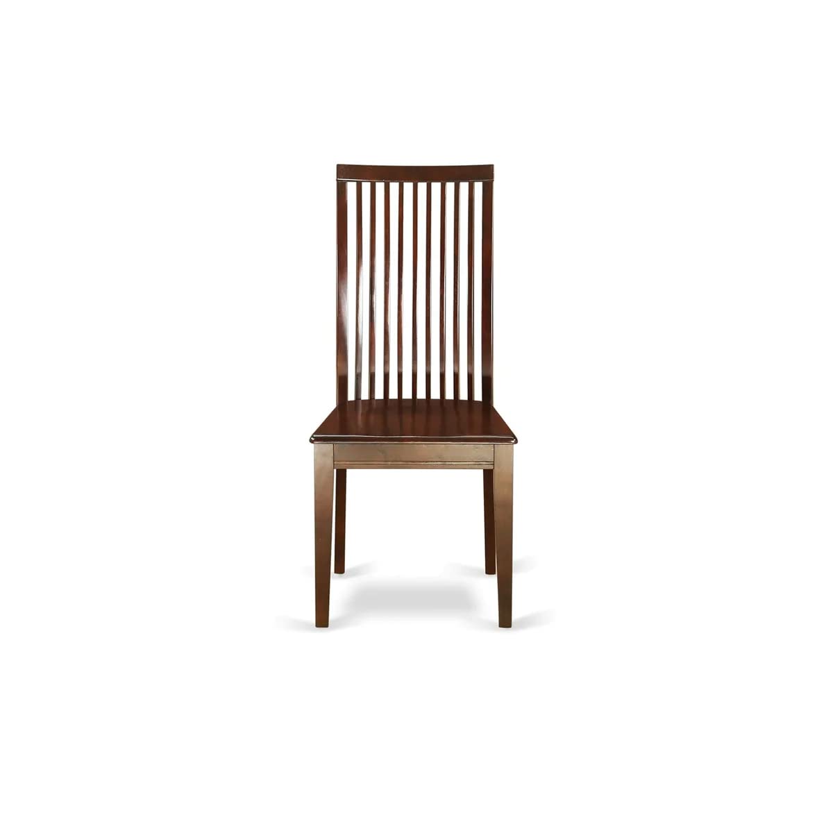 East West Furniture MZIP3-MAH-W 3-Piece Modern Dining Set - 36x54 Inch Rectangle Wooden Table with Drop Leaf & 2 Chairs, Mahogany Finish - Perfect for Small Kitchens, Breakfast Nooks & Compact Dining Spaces