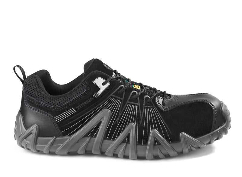 Terra Spider X Unisex Lightweight SD Composite Toe Work Shoes - Slip Resistant & Comfortable Safety Footwear for Construction, Warehouse & Industrial Work (Grey)