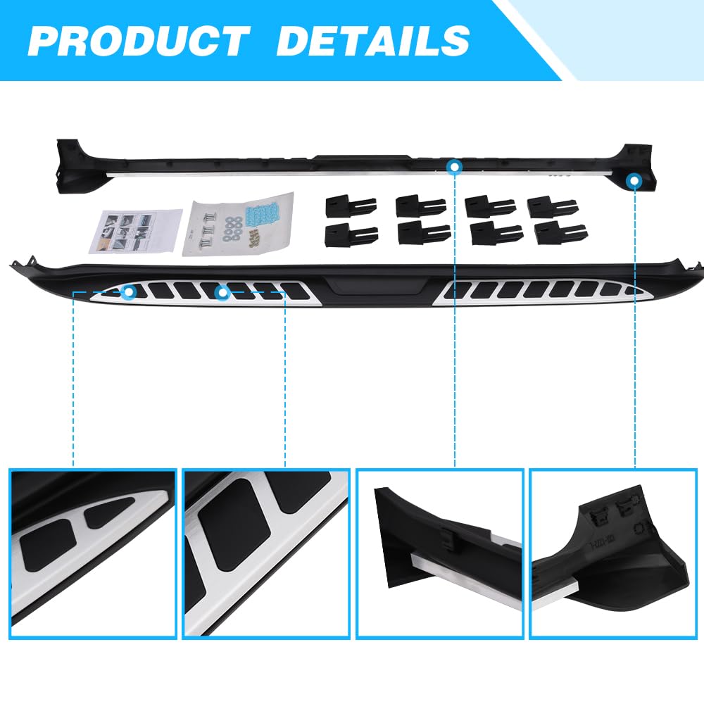 HEKA Running Boards for KIA Carnival 2022-2025 | Side Step Nerf Bars | Durable Aluminum Alloy Step Rails | Perfect for Off-Roading, Camping & Daily Use