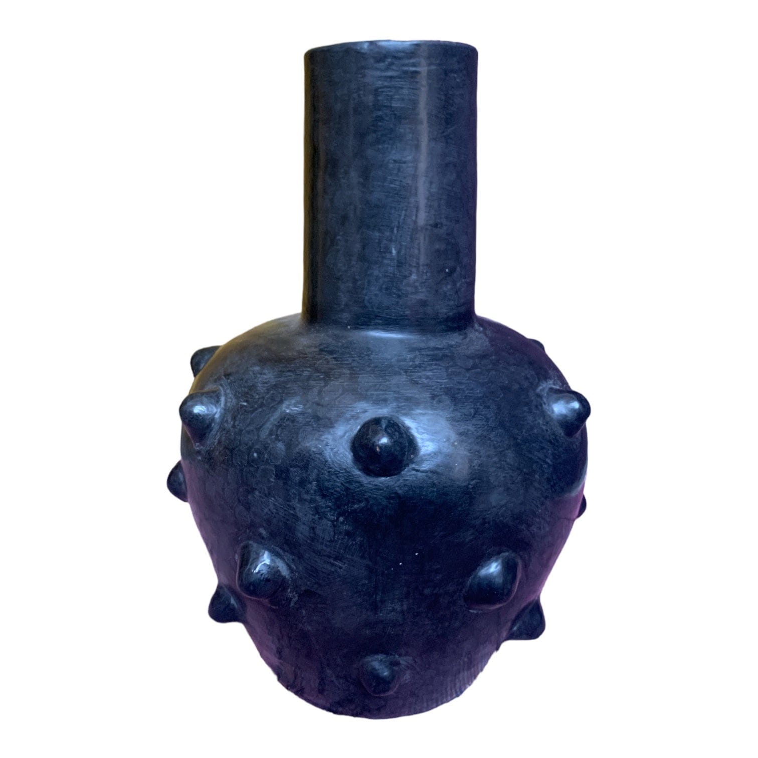 Stylish Black Dot Vase - Modern Ceramic Home Decor for Flowers & Centerpieces | Perfect for Living Room, Dining Table & Wedding Decor