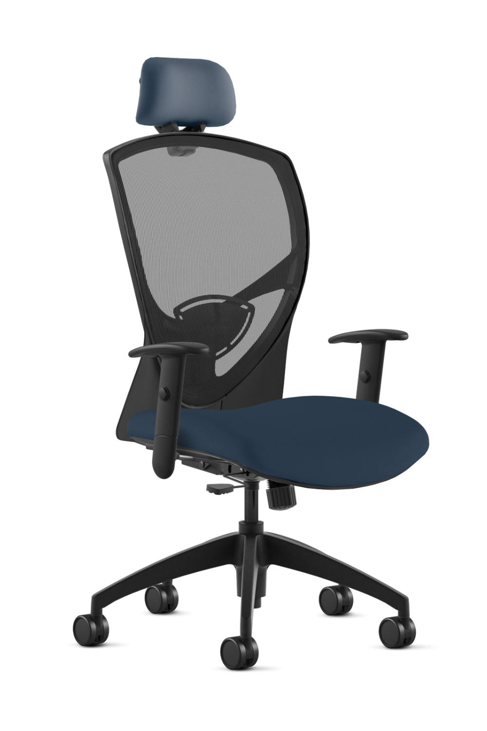 9 to 5 Theory 2180 High Back Ergonomic Office Chair with Adjustable Headrest & Seat Slider - Comfortable Task Chair for Long Hours Computer Work, Home Office & Gaming Setup