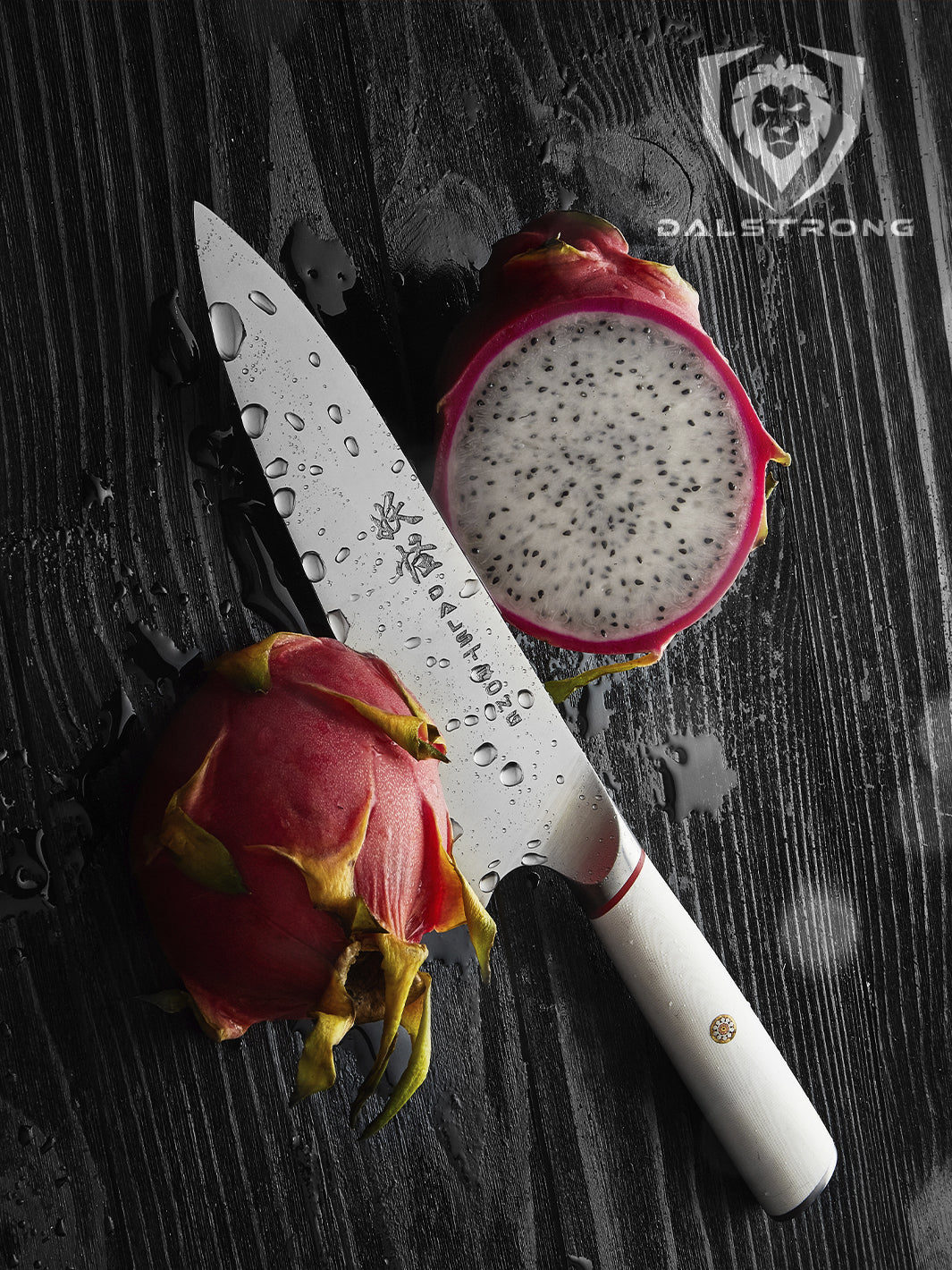 Dalstrong Phantom Series 8-Inch Chef's Knife with White G10 Handle - Professional Kitchen Knife for Precise Chopping, Slicing & Dicing - Perfect for Home Cooks & Professional Chefs