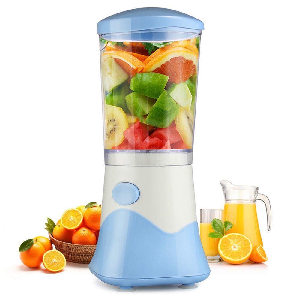 Portable USB Rechargeable Travel Blender for Smoothies, Shakes & Juices - 350ml Personal Blender Cup with Concealed USB Charging - Perfect for Gym, Office & Outdoor Adventures (Blue)