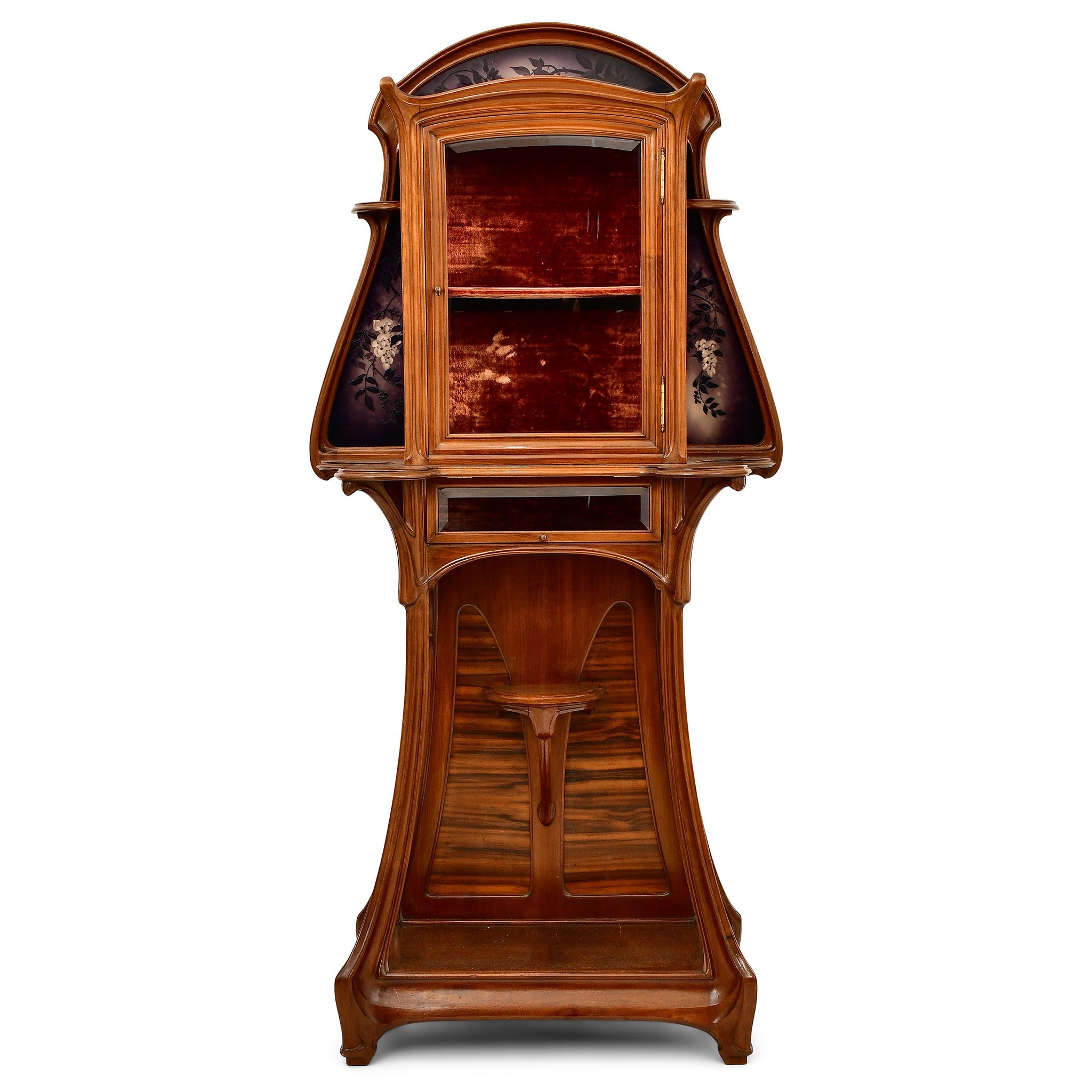 Jacques Grüber Vitrine - Exquisite Art Nouveau Display Cabinet for Home & Office Decor | Perfect for Showcasing Collectibles, Antiques & Fine China