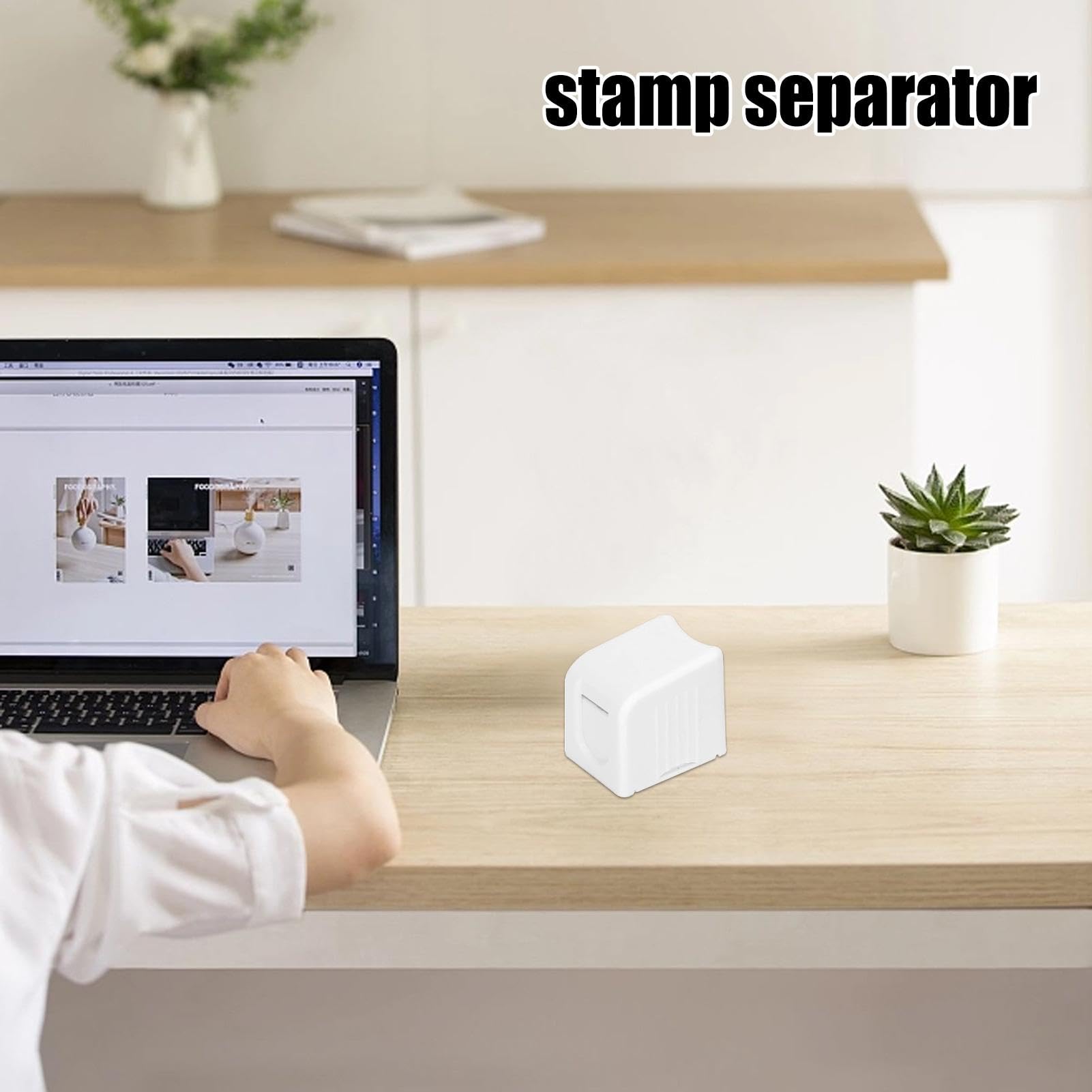 Stamp Holder Box for Home & Office - Convenient Stamp Organizer & Dispenser for Mailing, Letters, Envelopes | Durable Stamp Storage Solution for Tabletop, Desk, or Craft Room Use