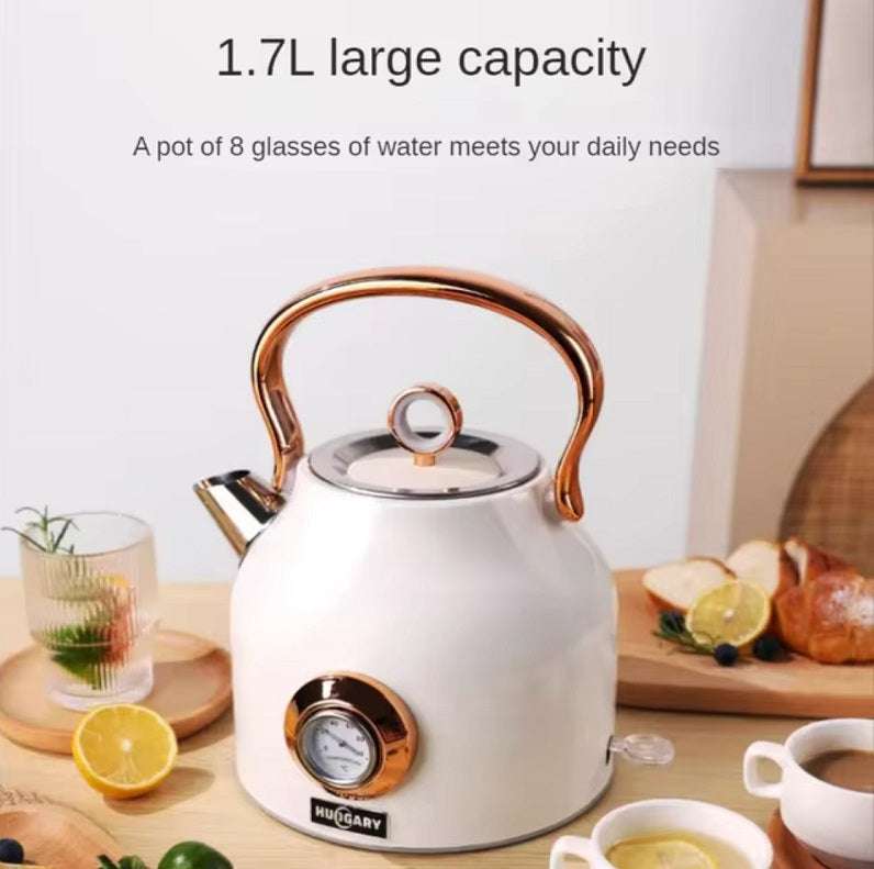1.7L Electric Water Kettle Fast Boiling - Stainless Steel Cordless Tea Kettle with Auto Shut-Off & Boil-Dry Protection - Perfect for Home, Office, Tea & Coffee Brewing