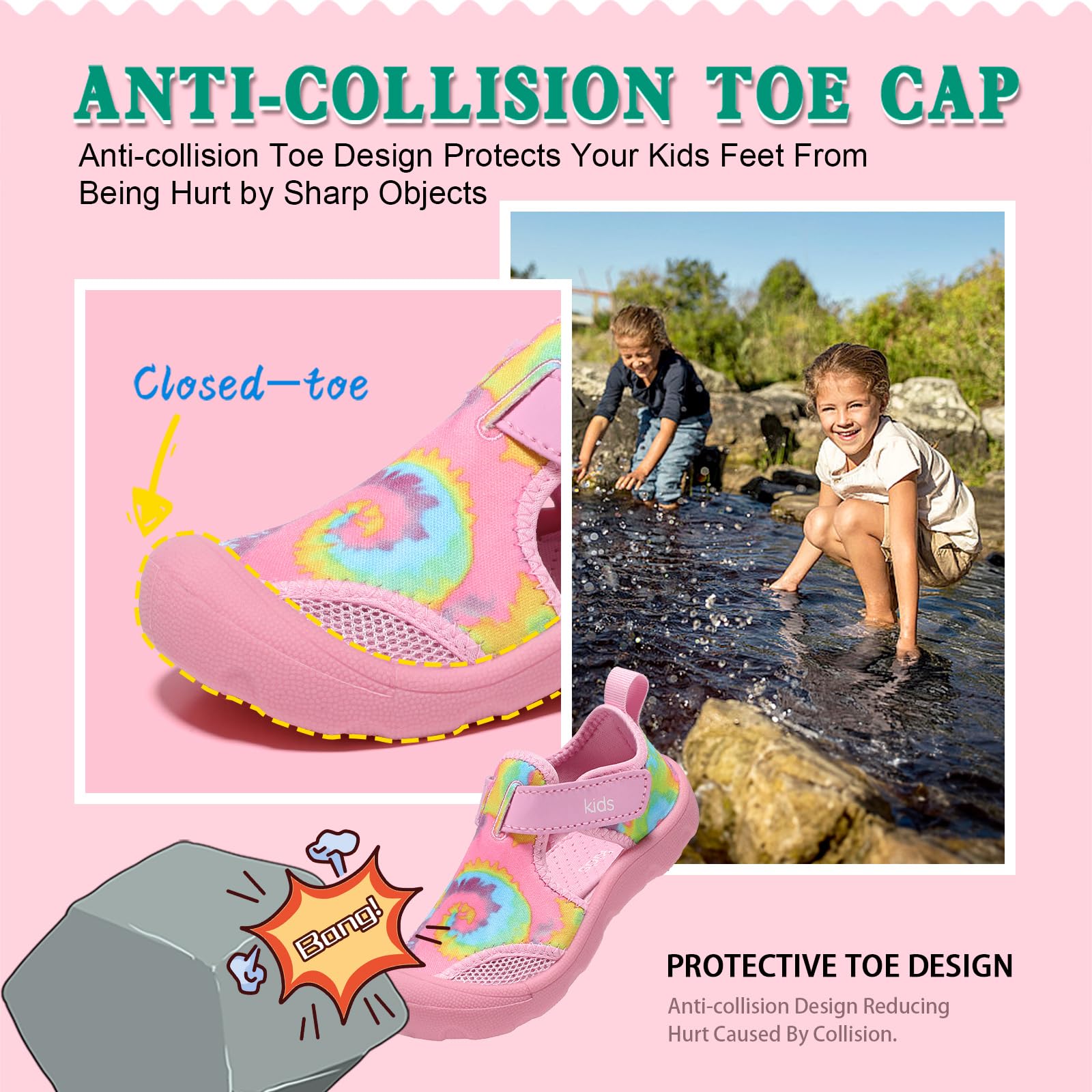**Best Toddler Water Shoes for Boys & Girls - Quick-Dry Non-Slip Beach Swim Shoes for Pool, Ocean & Water Play - Lightweight & Comfortable Baby Aqua Shoes**