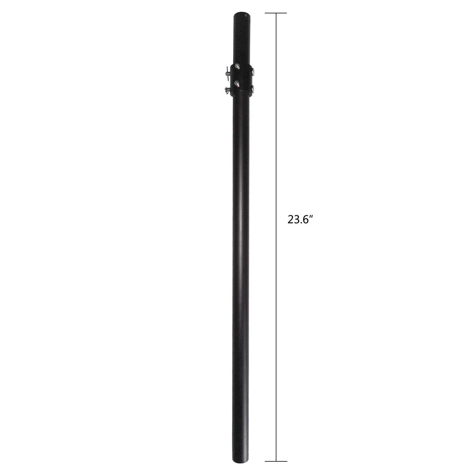 OUKANING 23.6 Inch Ceiling Fan Downrod - Black Replacement Downrod for Hunter, Hampton Bay & More - Perfect for Low Ceilings & Vaulted Rooms