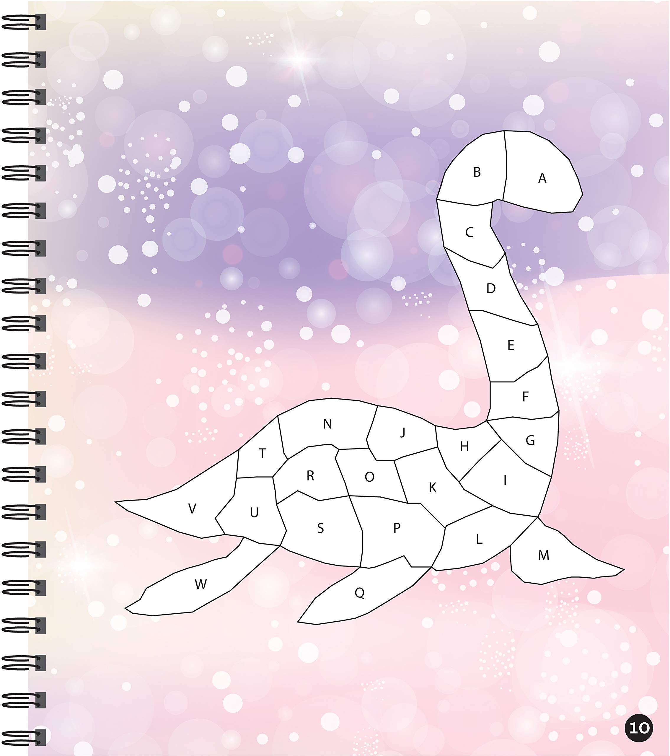 Brain Games - Sticker by Letter: Magical Creatures Activity Book for Kids | Fun Sticker Puzzles & Learning Games | Perfect for Travel, Birthday Gifts & Classroom Activities