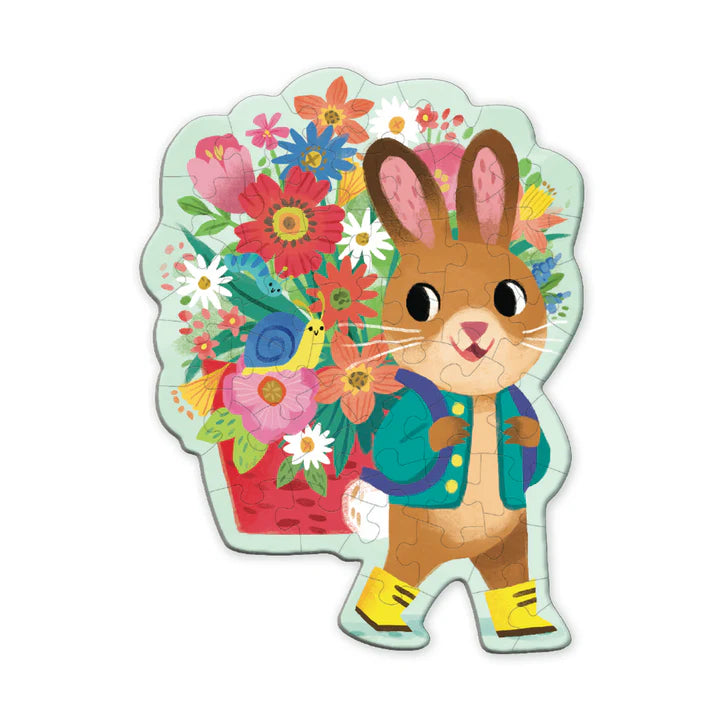48-Piece Bunny Bouquet Scratch & Sniff Puzzle - Fun Scented Jigsaw for Kids, Easter Gifts, Family Game Night & Sensory Play Activities
