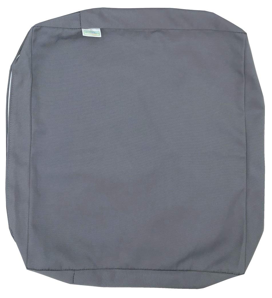Waterproof UV-Resistant Patio Chair Cushion Cover - Indoor/Outdoor Use - Stone Gray 22x22x4 Inches - Perfect for Poolside, Garden, Deck & Patio Furniture Protection