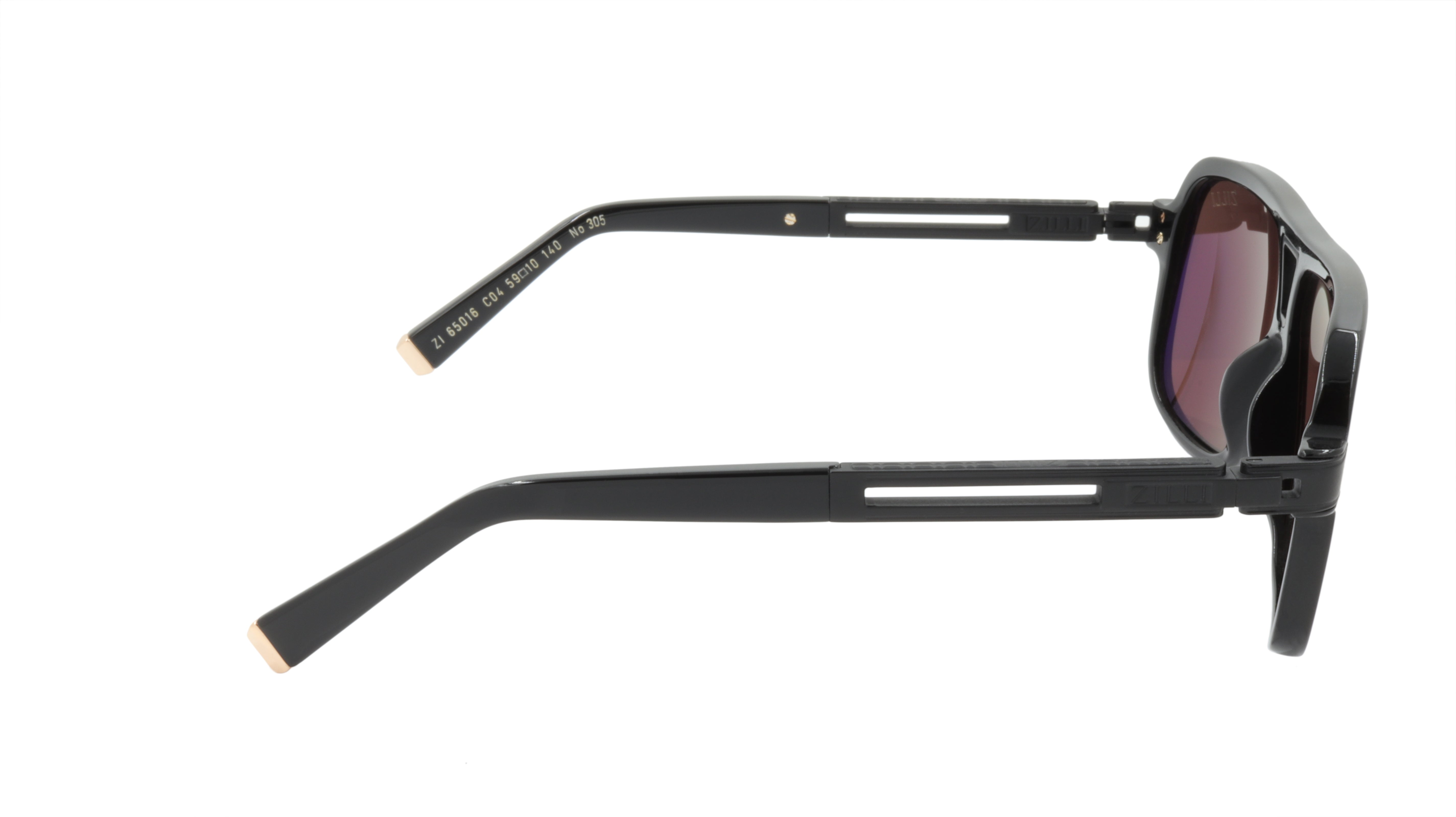 ZILLI Titanium Acetate Polarized Sunglasses - Handmade in France - Model ZI 65016 C04 - Luxury UV Protection for Driving, Travel & Outdoor Activities