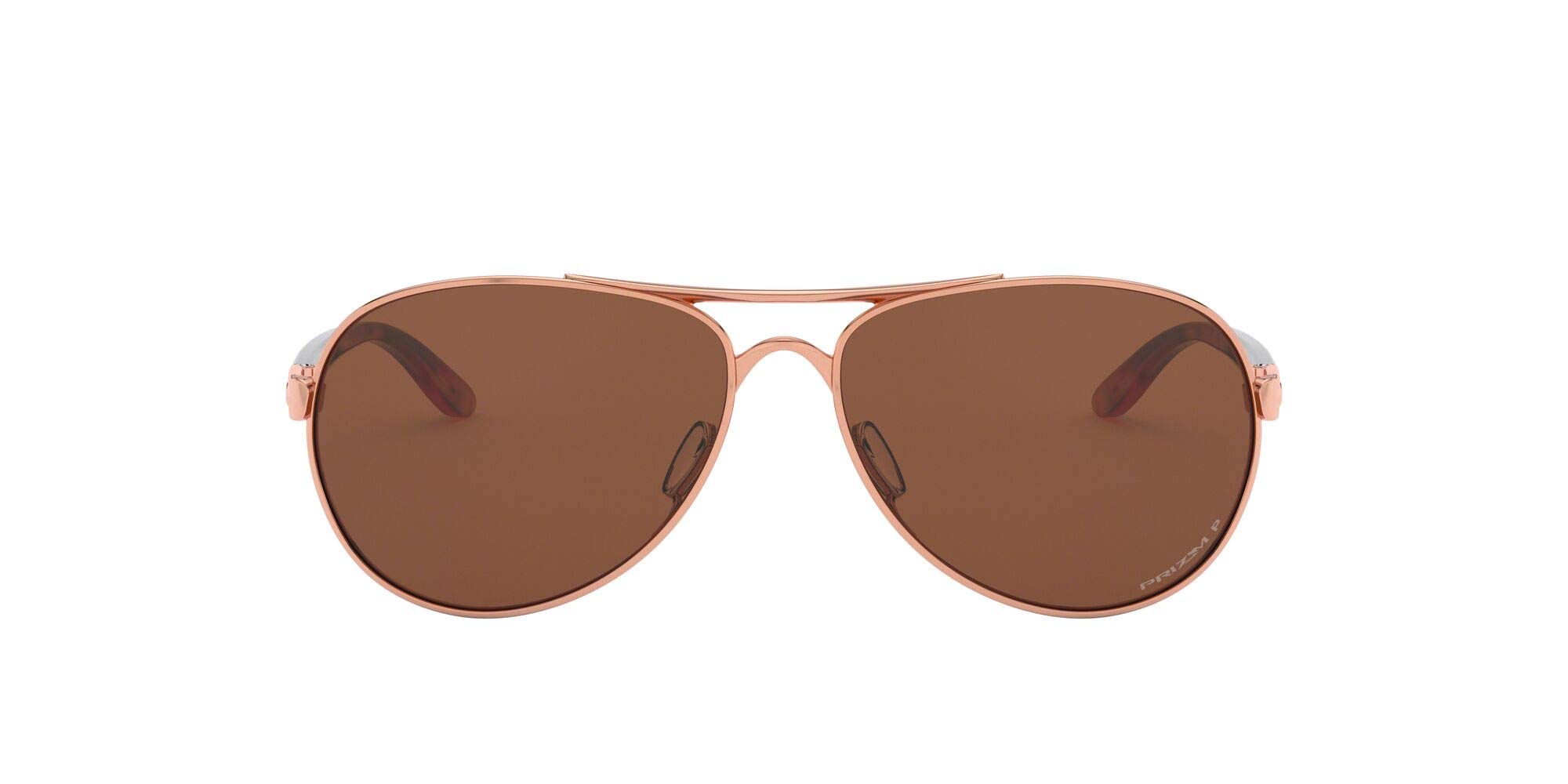 Oakley Women's Oo4108 Tie Breaker Pilot Sunglasses - Polarized UV Protection Aviator Style for Driving, Travel & Outdoor Activities