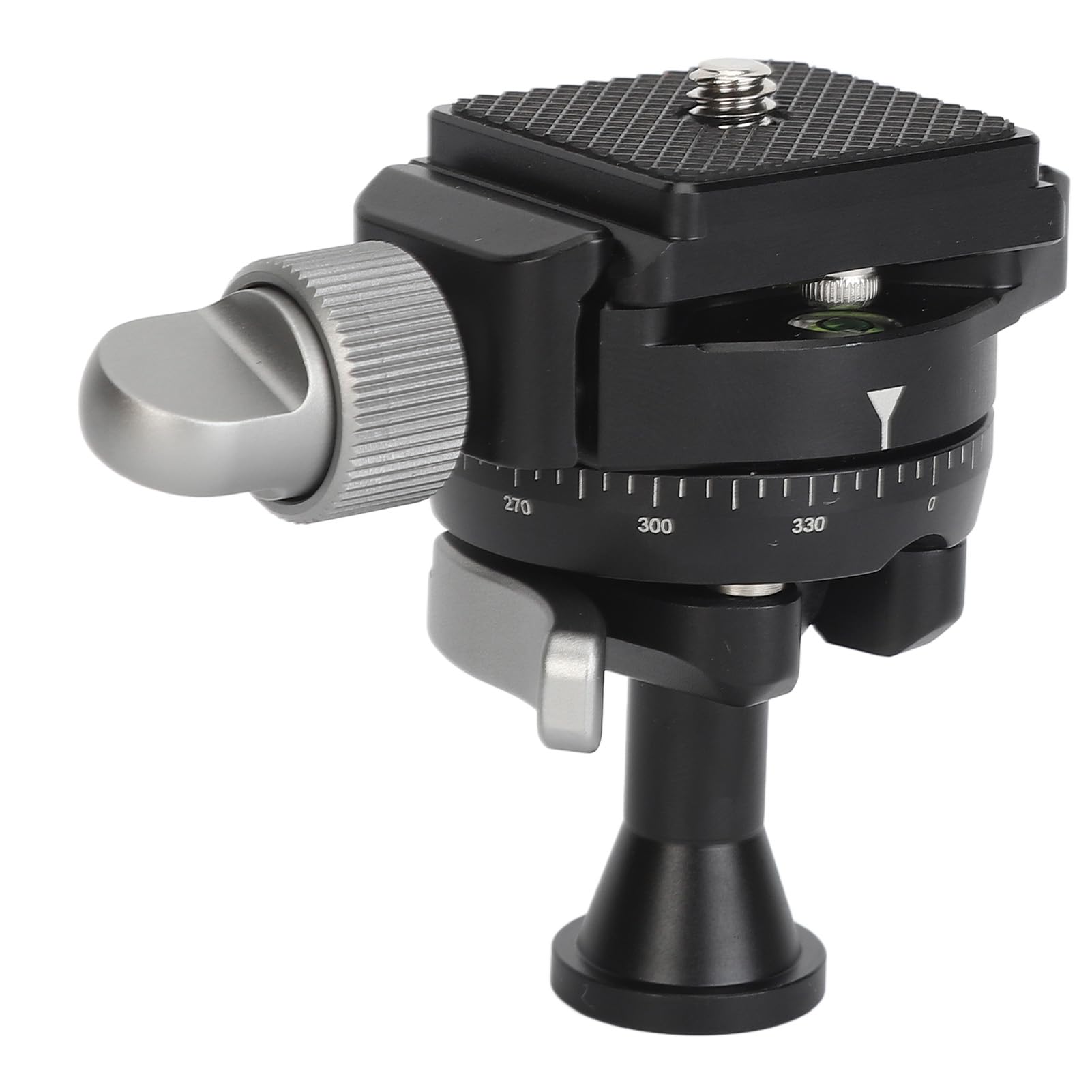 Denash Inverted Ball Head Tripod Mount - 360° Panoramic Rotation with Anti-Slip Pad & Bubble Level for DSLR/SLR Cameras - Perfect for Landscape, Architecture & Long Exposure Photography