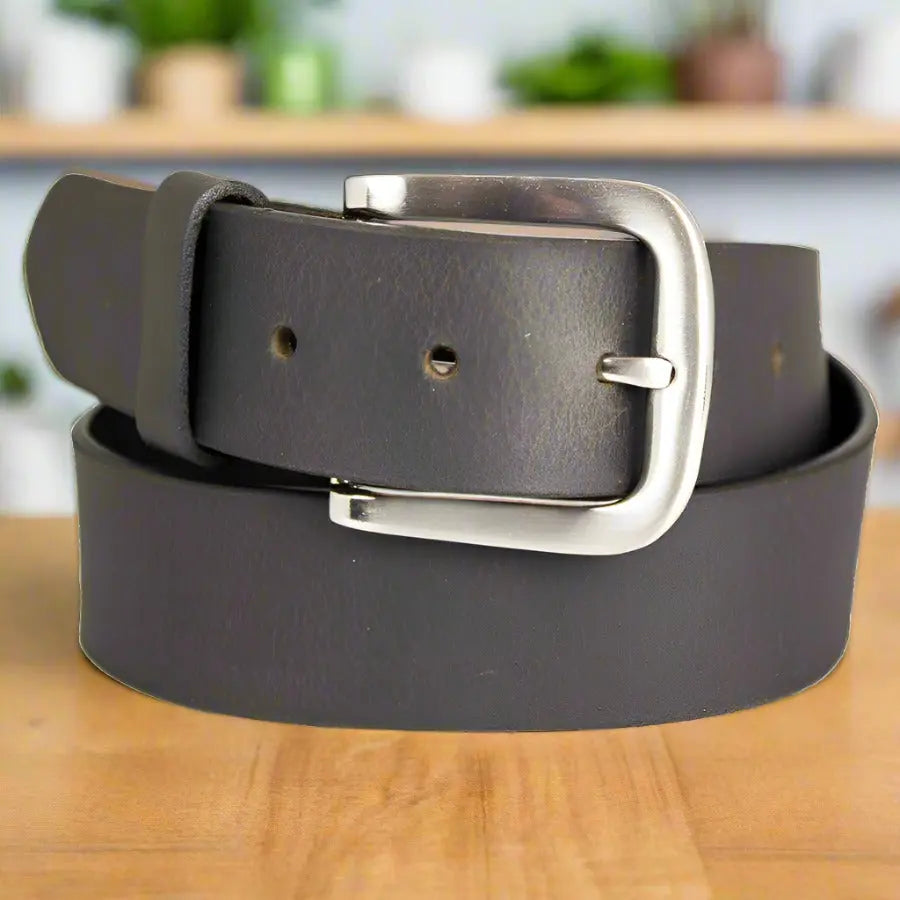 BOL Genuine Leather Belt for Men with Removable Buckle - Classic Dress & Casual Belt for Office, Jeans & Everyday Wear