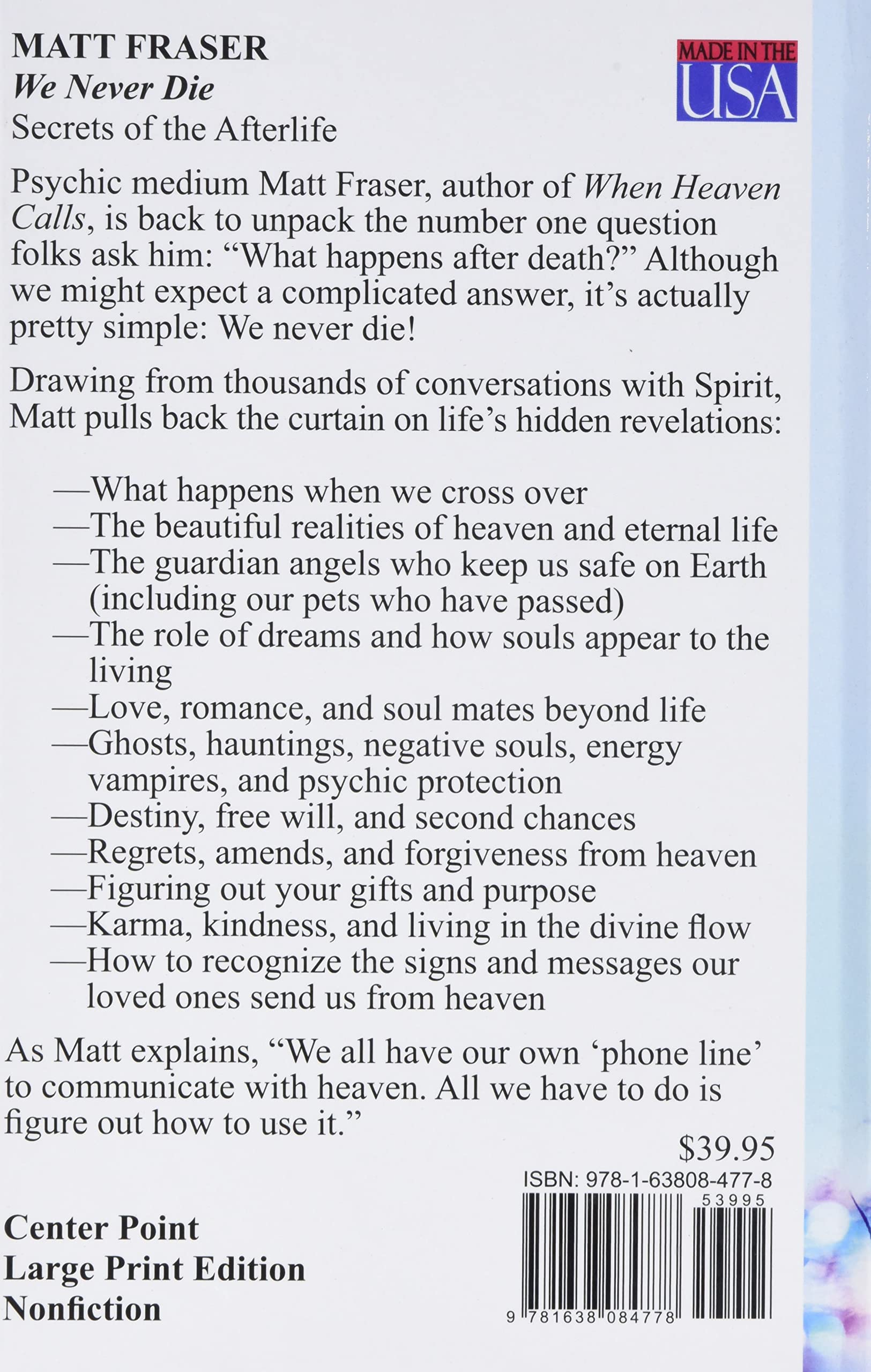 We Never Die: Secrets of the Afterlife - Spiritual Book About Life After Death for Meditation & Personal Growth