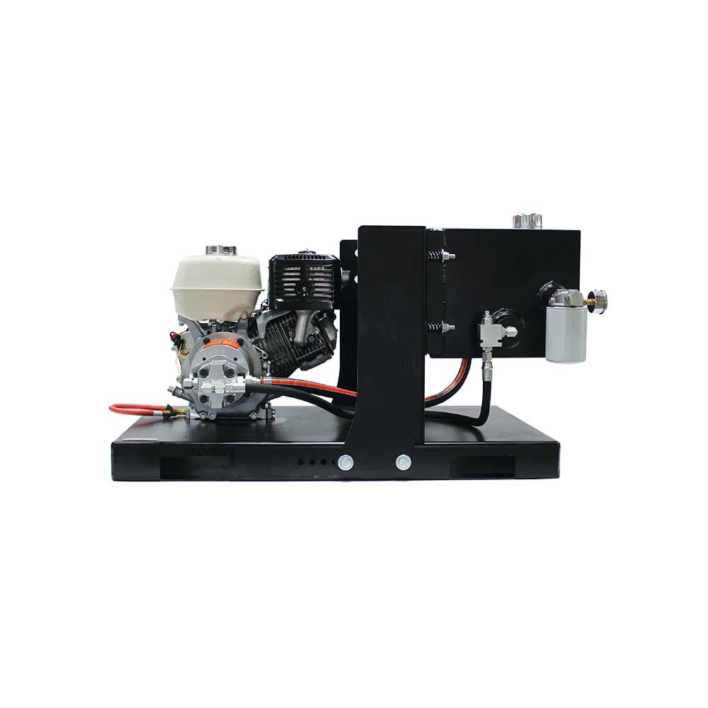 Brave Hydraulic Power Pack - 3000 PSI High Pressure, 5 GPM Flow Rate, Recoil Start System with Honda GX390 Engine - Ideal for Log Splitters, Dump Trailers & Construction Equipment