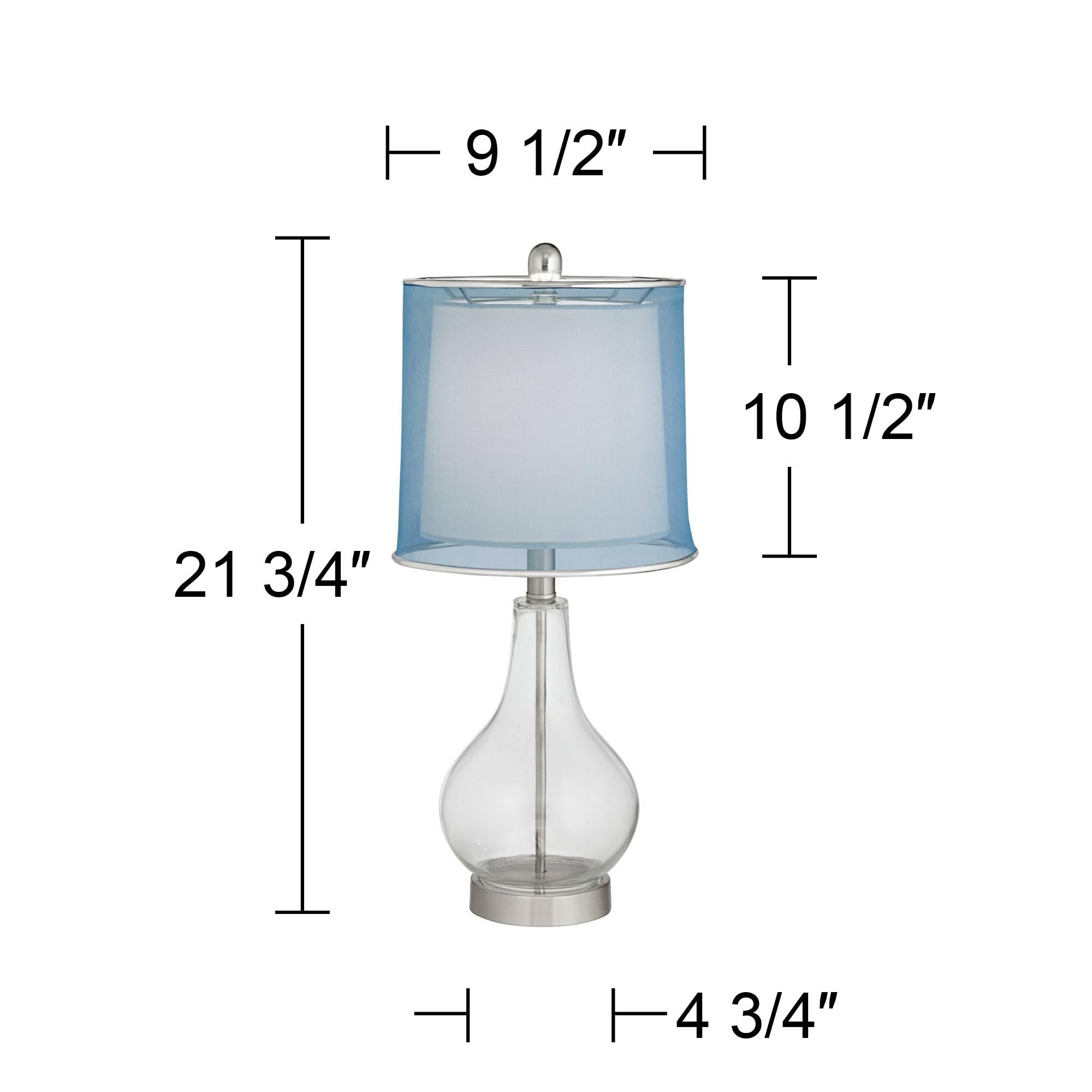 360 Lighting LED Modern Accent Table Lamps Set of 2 - 21.75