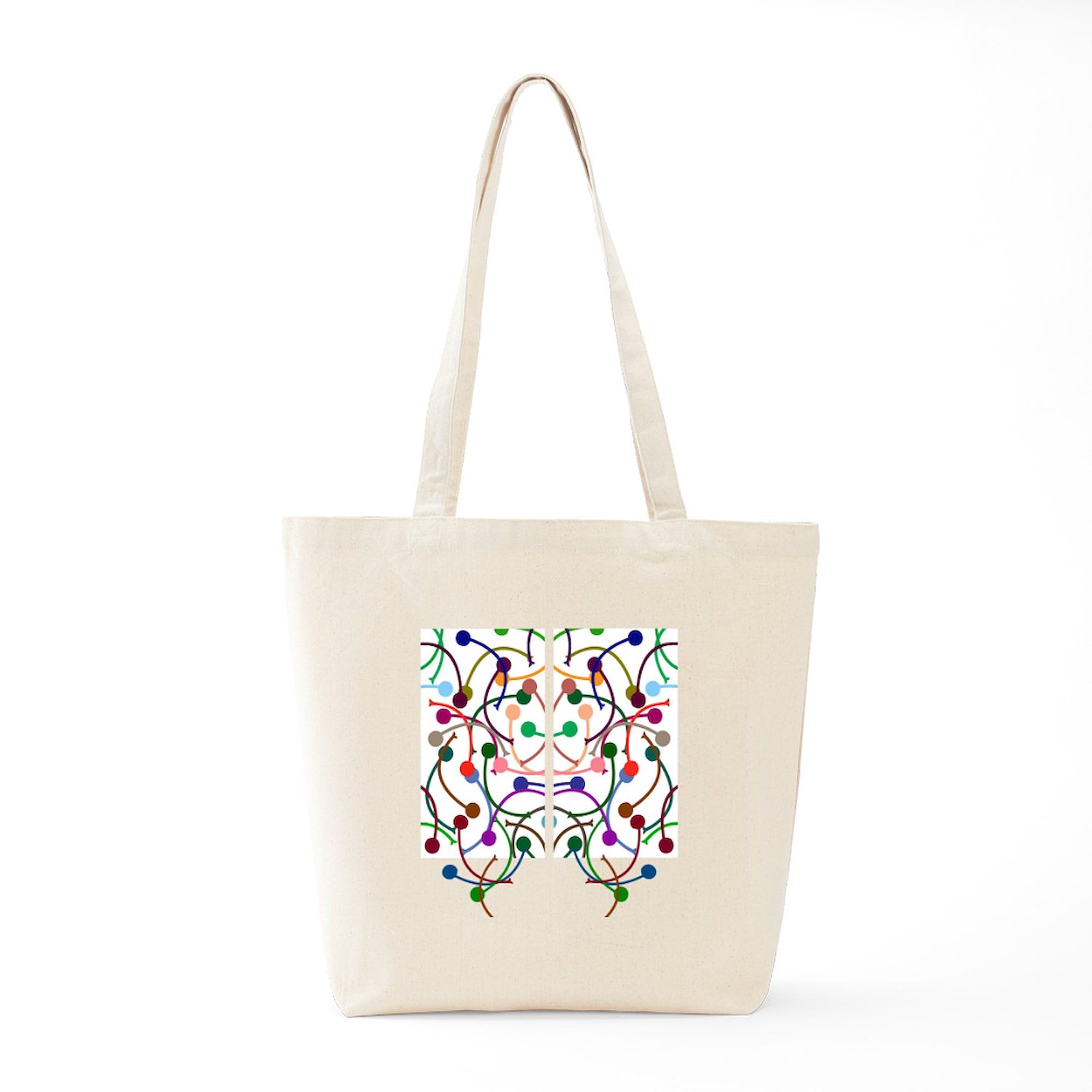 Neurons Tote Bag - Natural Canvas Reusable Shopping Bag for Groceries, Beach & Everyday Use | Eco-Friendly & Durable