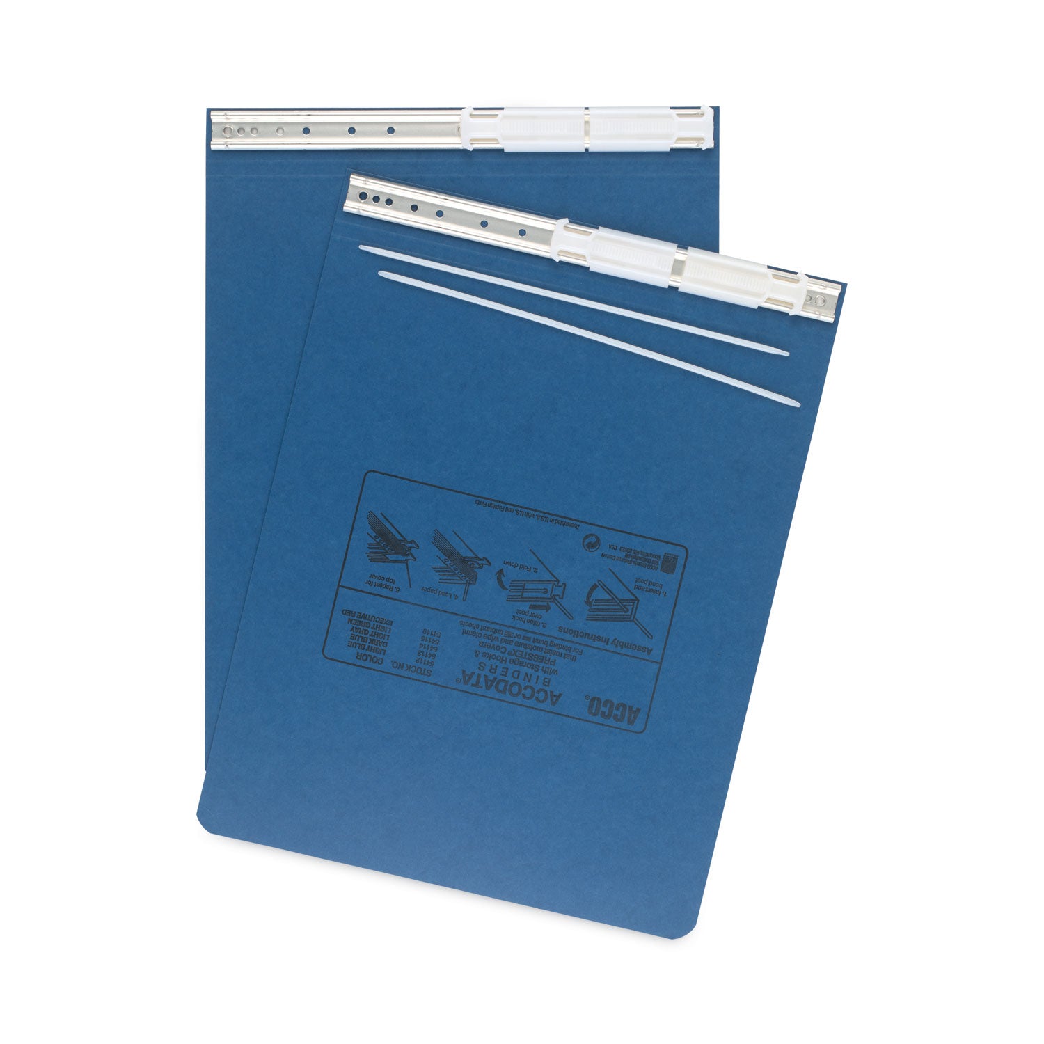 ACCO Presstex 2-Post Binder Covers with Storage Hooks - 6 Capacity, 9.5