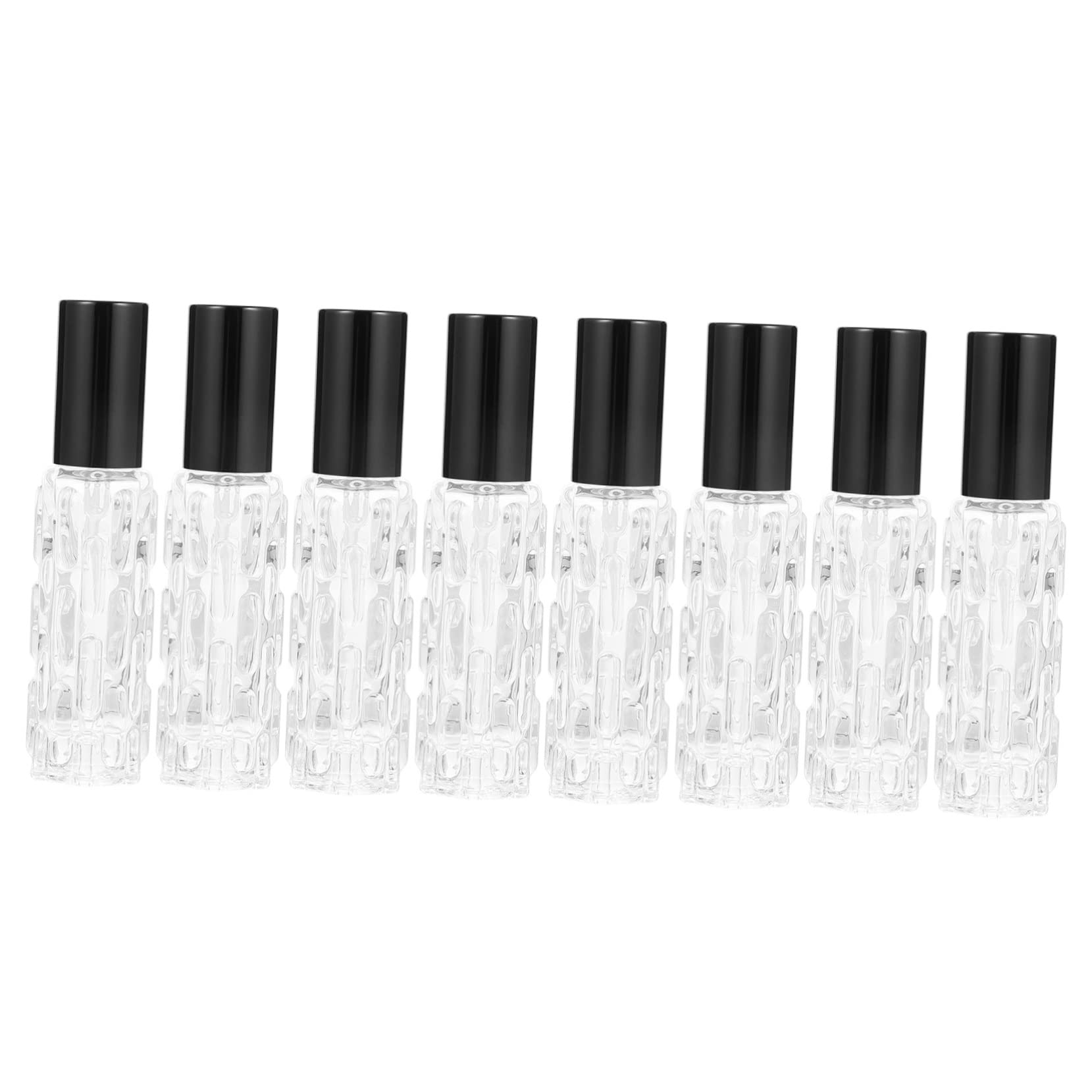Minkissy 8-Piece Perfume Bottle Set - Refillable Glass Spray Bottles for Essential Oils, Perfume & Liquids | Travel-Sized Empty Bottles with Fine Mist Sprayer | Perfect for DIY Perfumes, Aromatherapy & Travel Toiletries