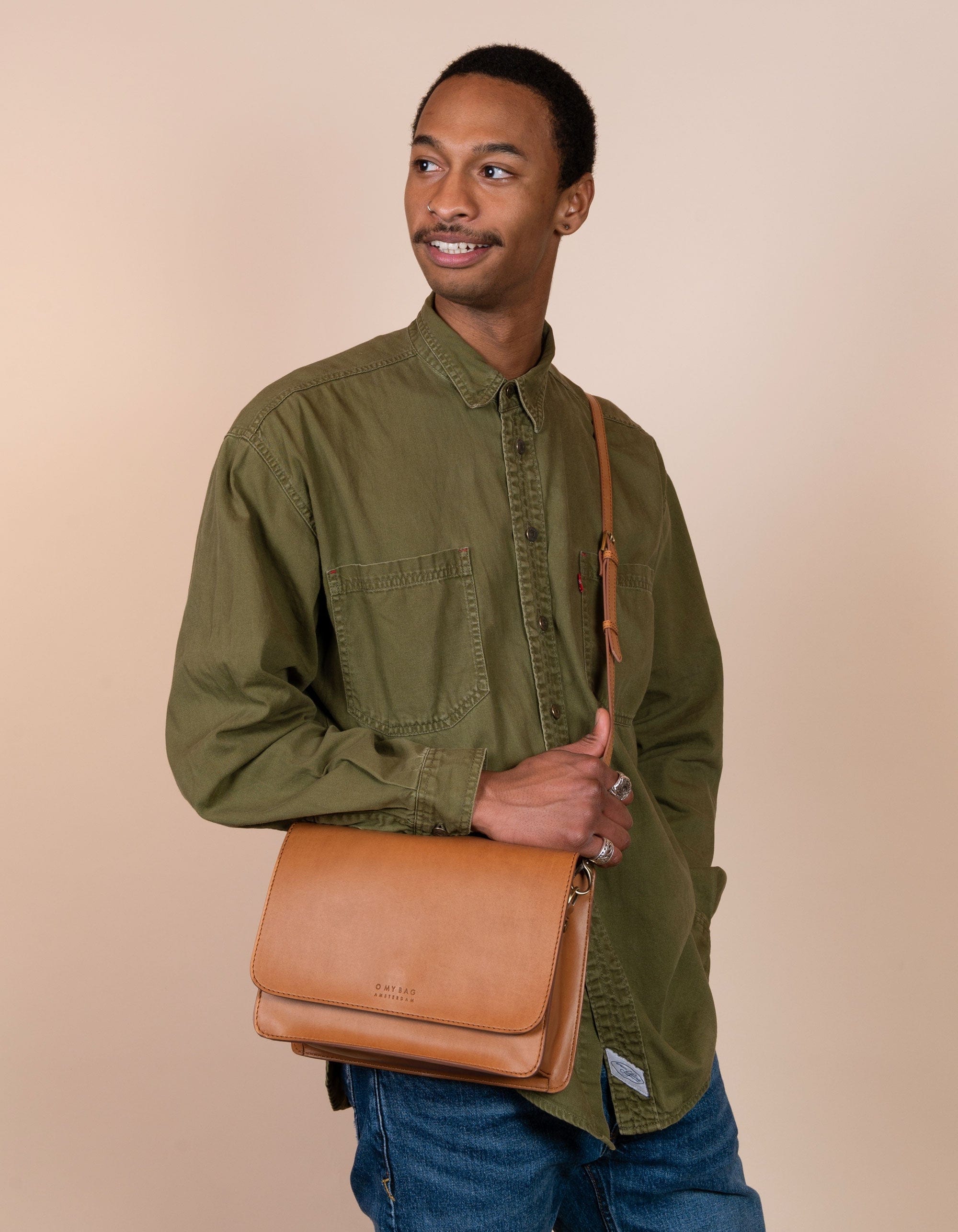 Audrey Vegan Leather Crossbody Bag for Women - Brown | Stylish & Eco-Friendly Apple Leather Handbag for Everyday Use, Travel & Shopping