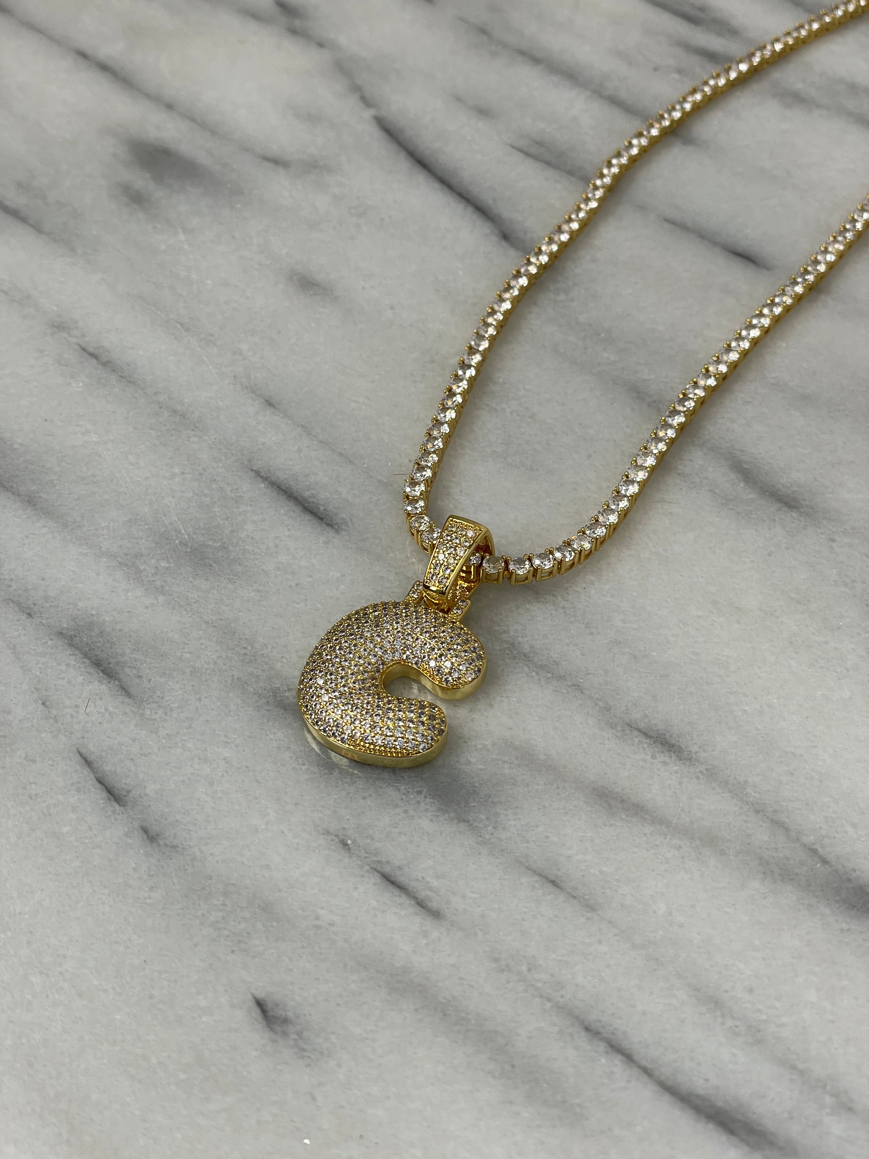 Custom Initial Bubble Interchangeable Necklace - Personalized Name Pendant for Women & Girls - Perfect for Gifts, Birthdays, and Everyday Wear