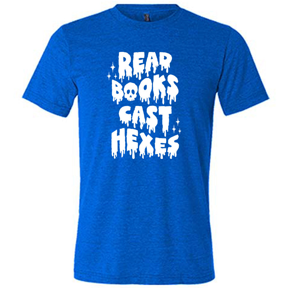 Unisex Read Books Cast Hexes T-Shirt - Perfect for Book Lovers, Witches & Halloween Costumes