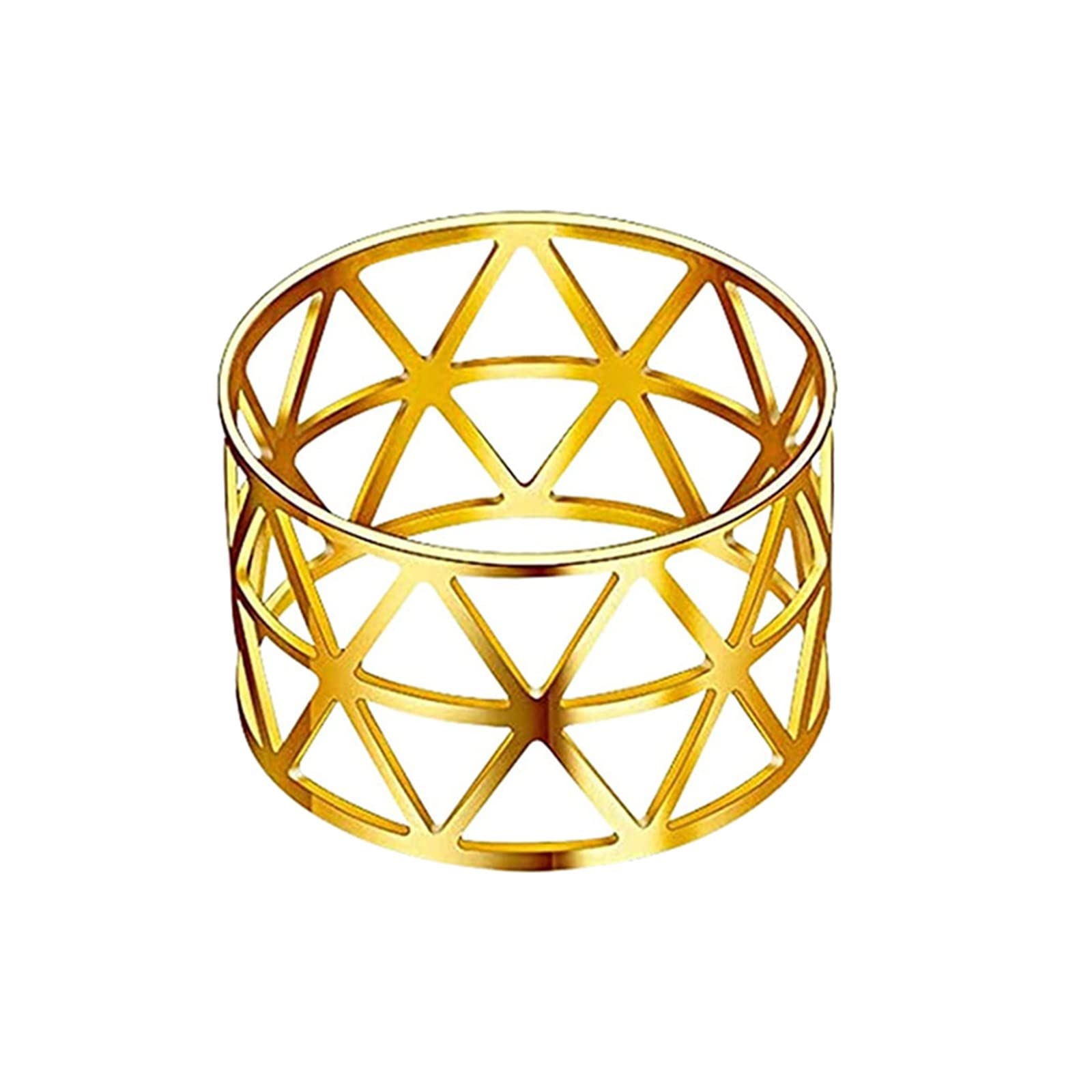 Zerlibeaful Gold Round Decorative Napkins - Creative Tableware for Kitchen, Dining & Bar - Elegant Small Round Table Set for Dining Room Decor, Party, and Wedding Events