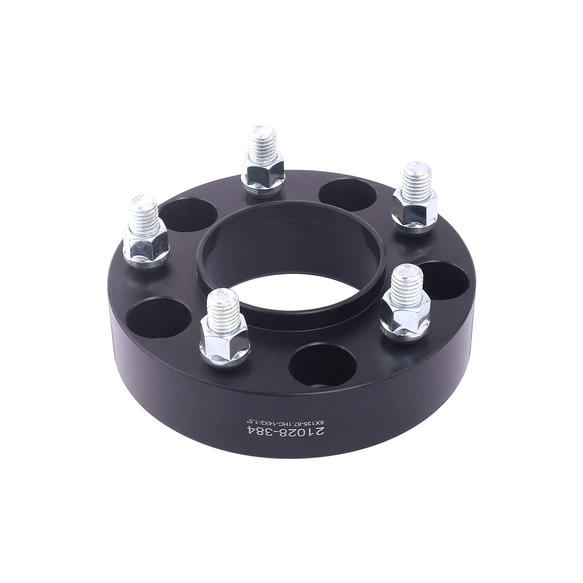 VLAOSCHI 1.5 Inch Black Forged 5x100 Hubcentric Wheel Spacers (4-Pack) - 12x1.5 Studs & 54.1mm Hub Bore - Compatible with Toyota Corolla (2003-2022), Camry (1983-1991), Prius (2003-2019) - Perfect for Enhanced Stance, Wheel Fitment & Off-Road Performance